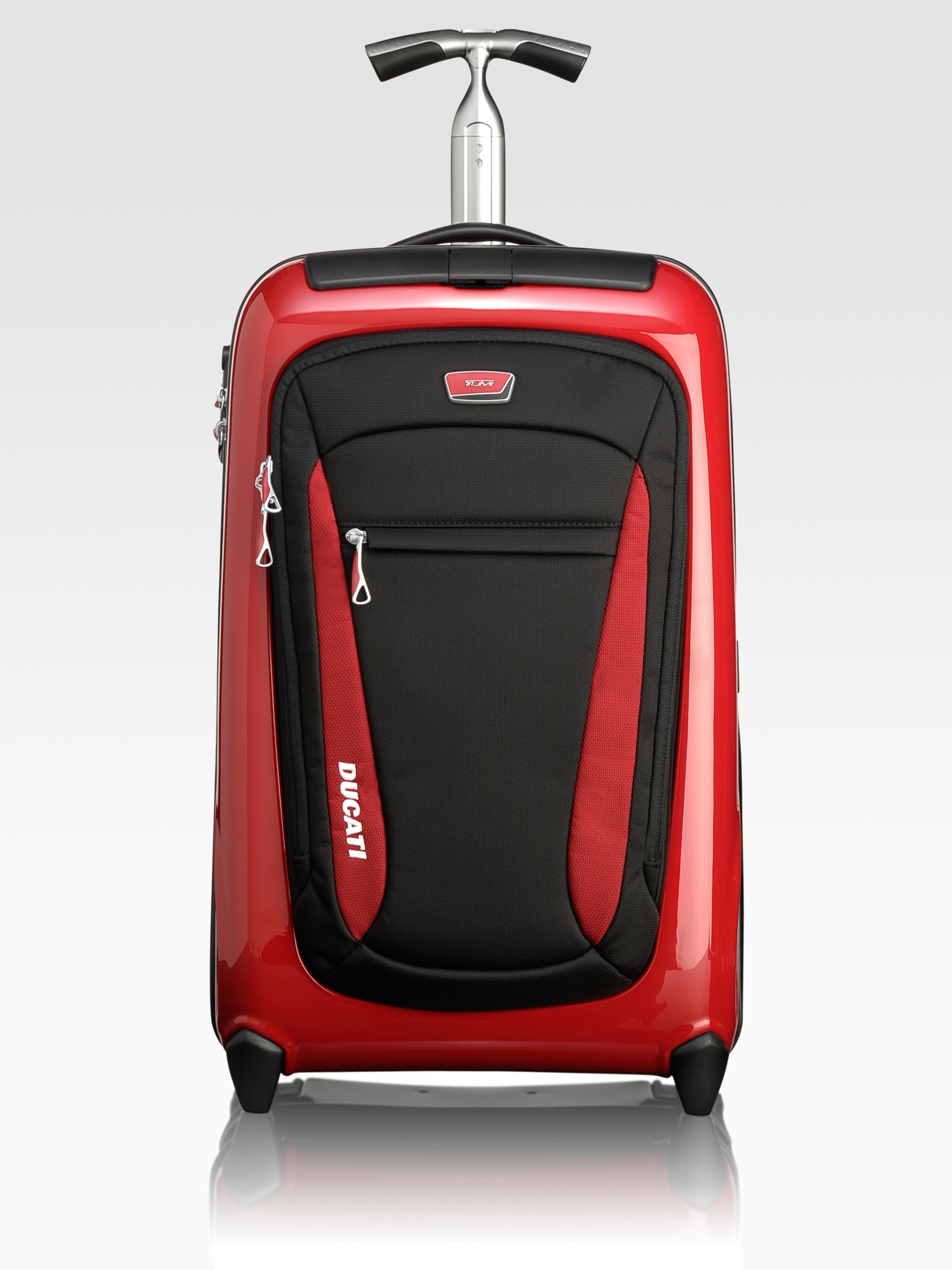 tumi carry on red