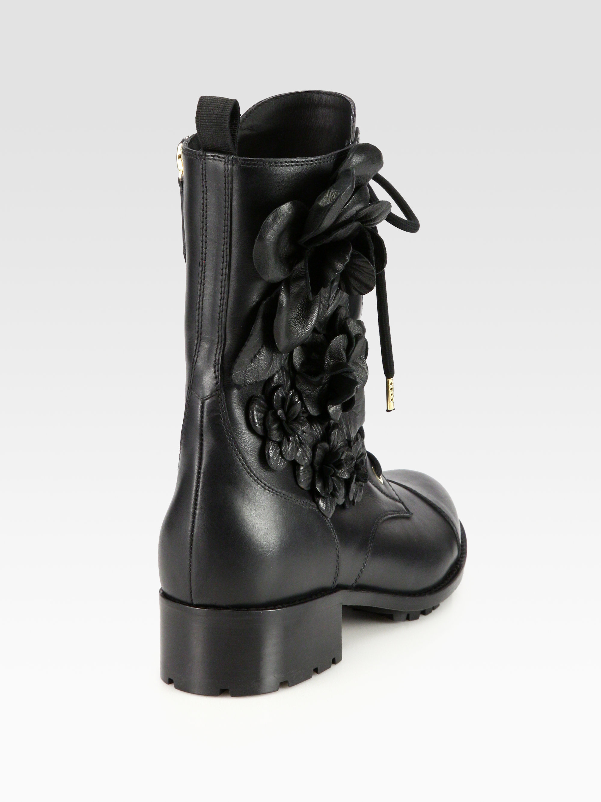 valentino flower boots