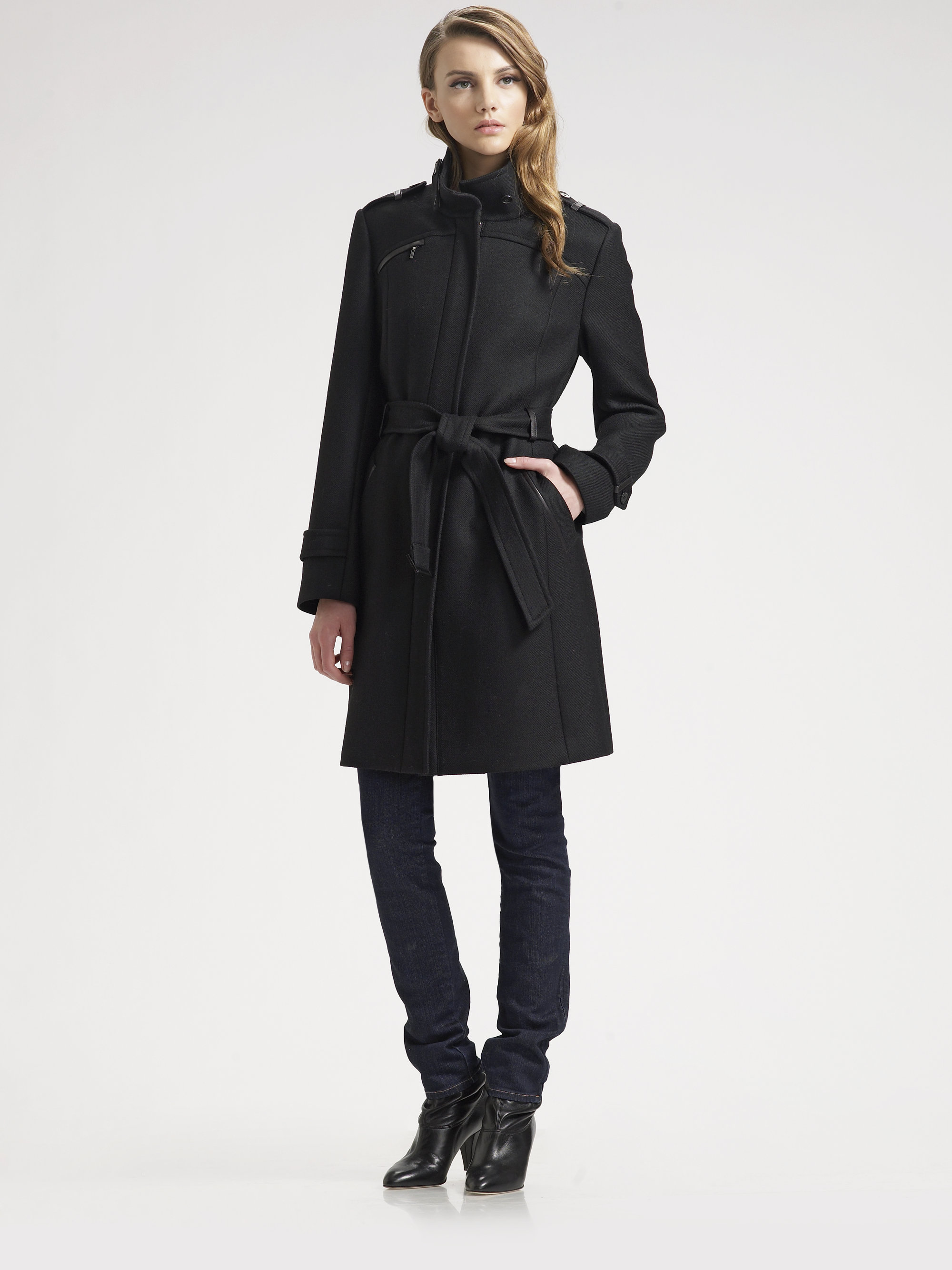 MICHAEL Michael Kors Belted Wool Blend Coat With Detachable Hood Shop the Belted Zip Trench Coat In Wool Melton at shopnew-5uel8qry.cf and see our entire selection of Women's Coats & Jackets.