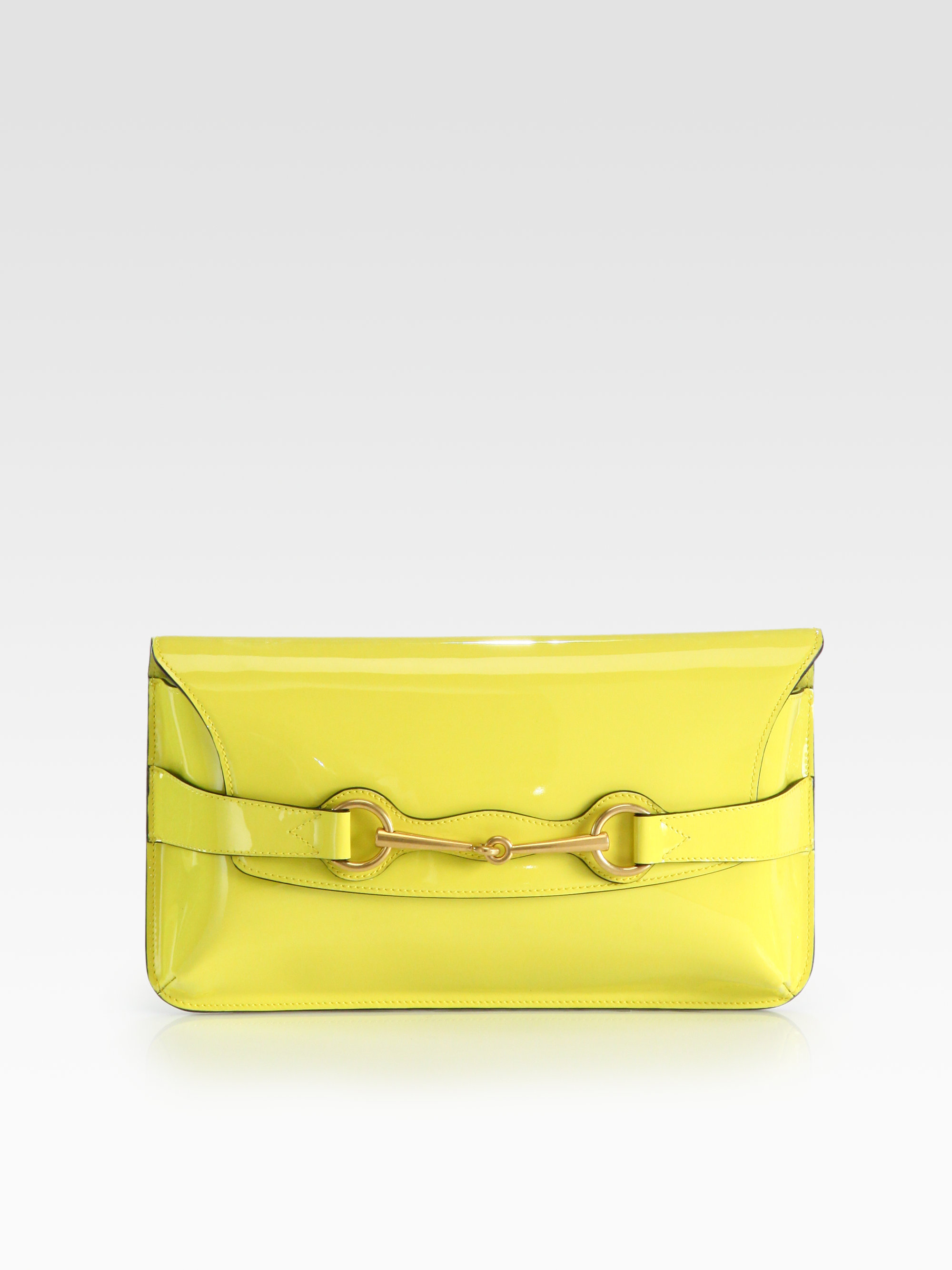 gucci patent leather clutch