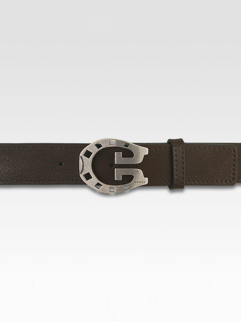 Gucci Horseshoe Belt in Cocoa (Brown) for Men Lyst