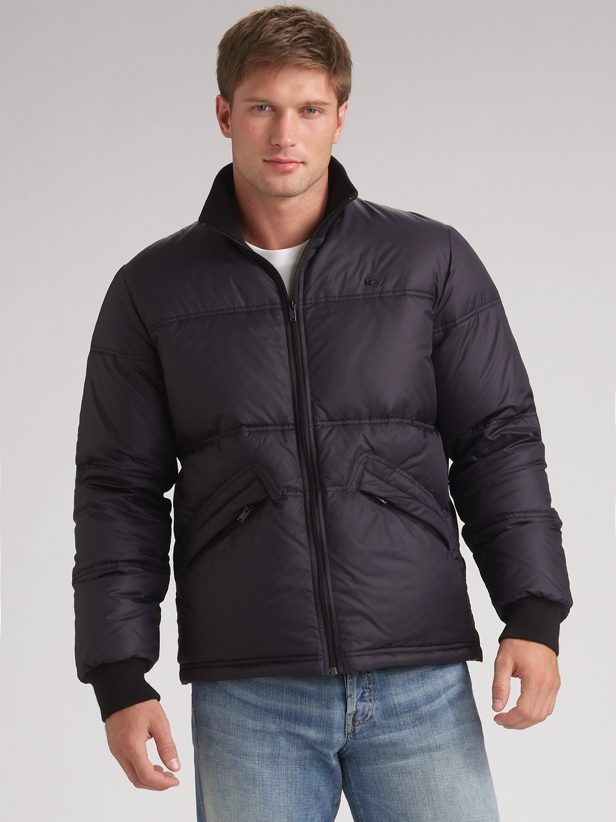 lacoste quilted jacket