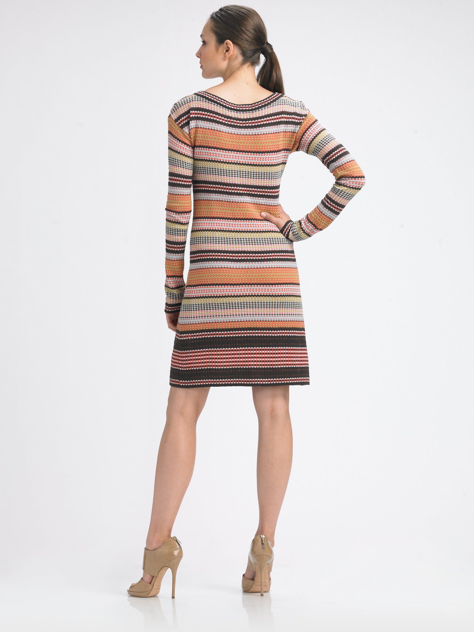 missoni long sleeve maxi dress