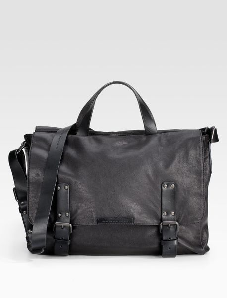 Marc By Marc Jacobs Robbie G Leather Messenger Bag in Black for Men | Lyst