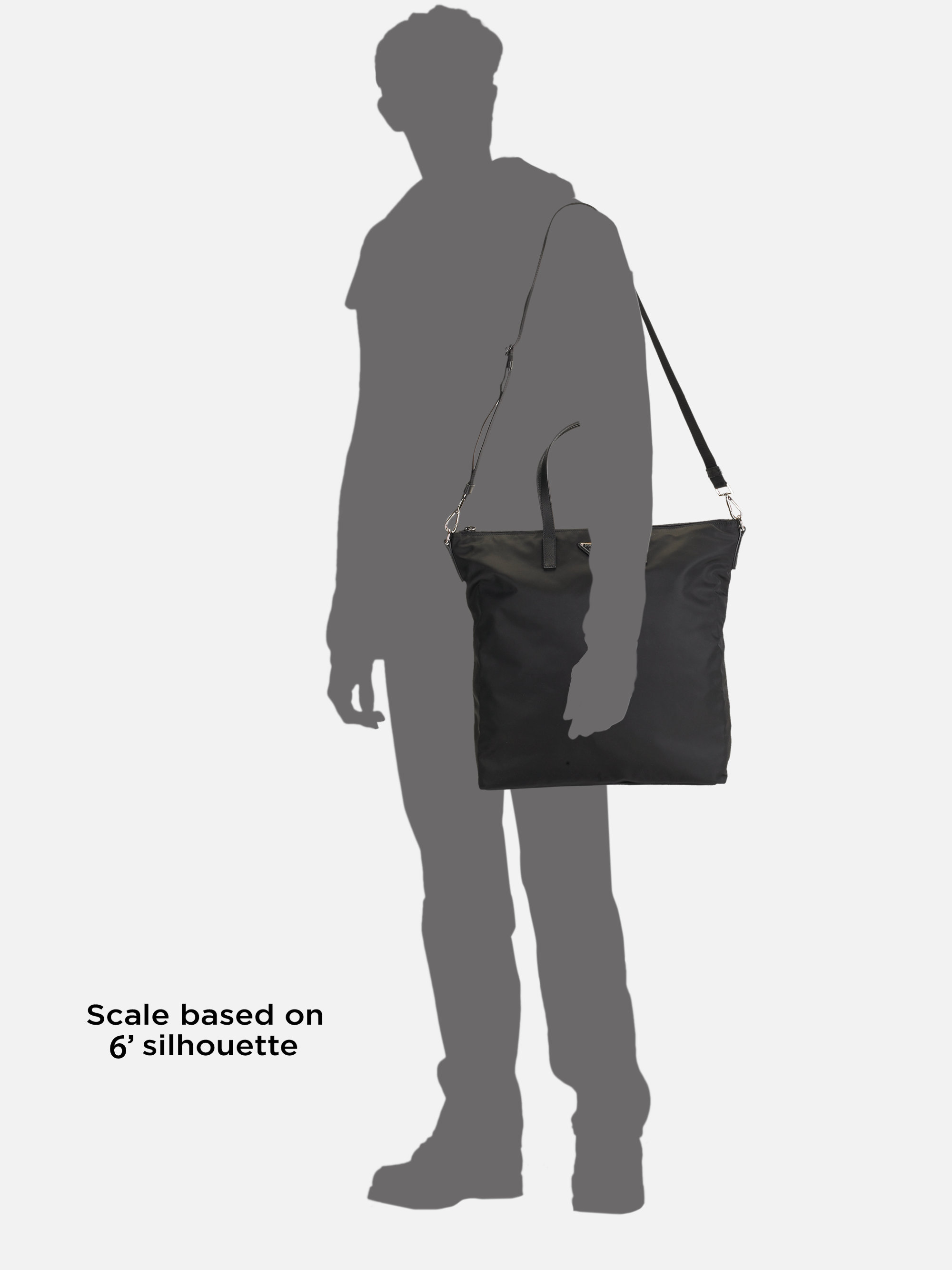 Prada Nylon & Leather Tote Bag in Black for Men - Lyst