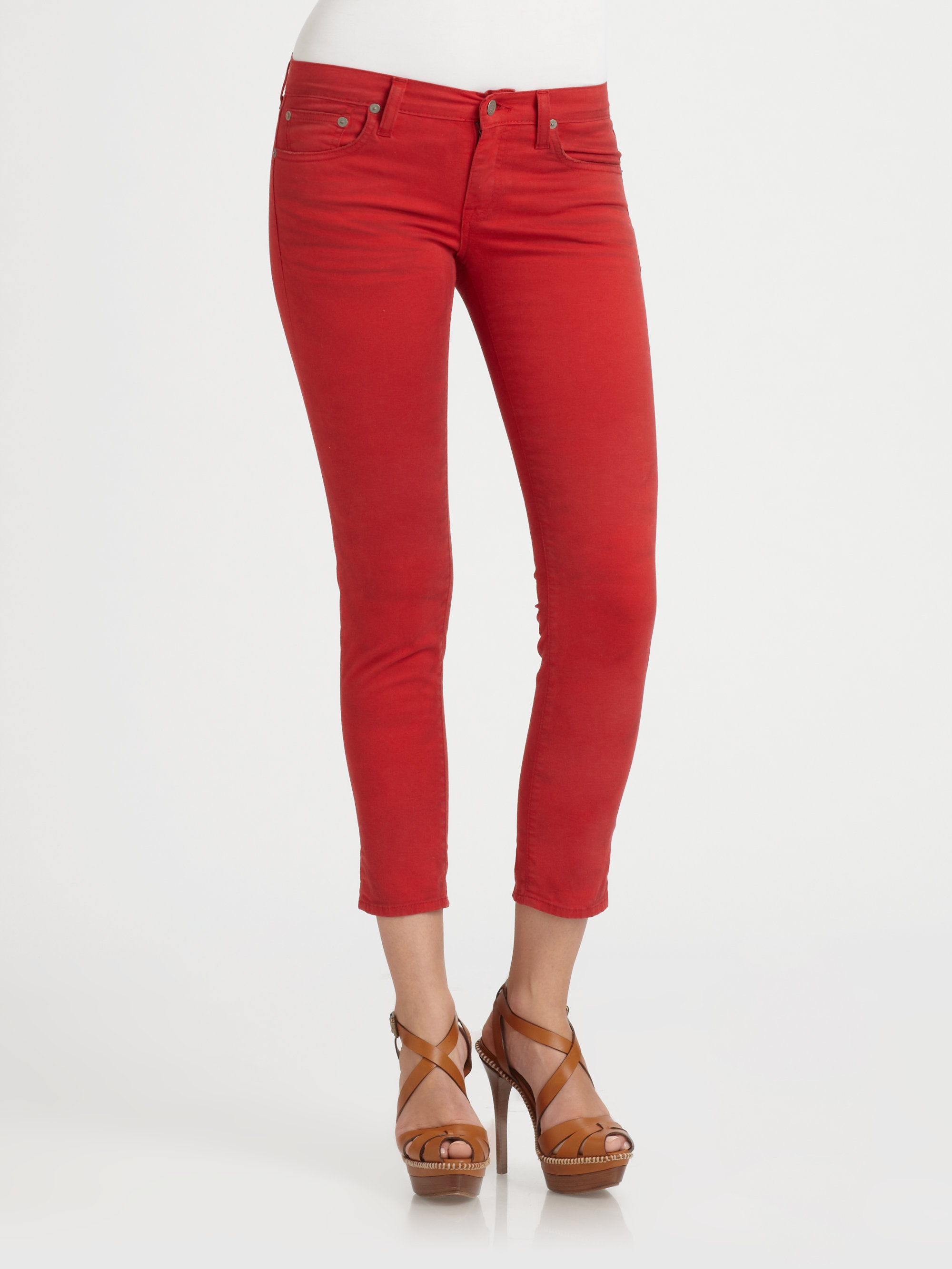 Red cropped jeans Find a great selection of cropped jeans for women at bierek.tk Shop by rise, wash, size, color, price and brand. Check out our entire collection. Free shipping & returns.
