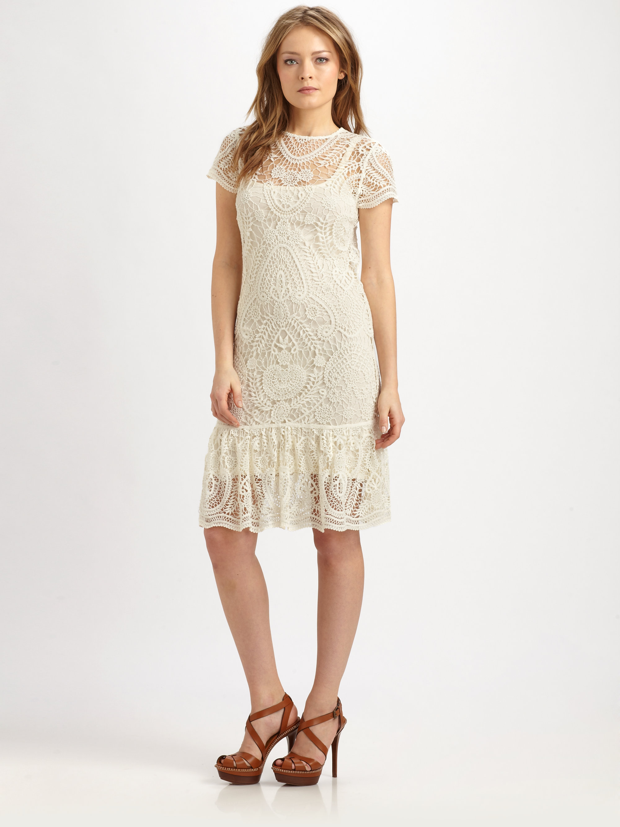 ralph lauren crochet dress