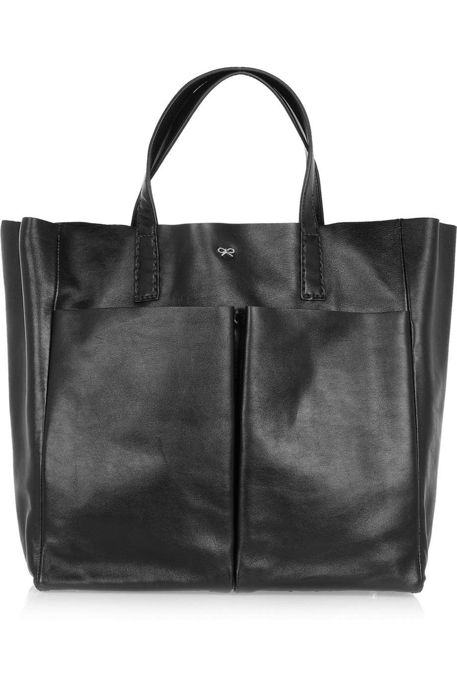 Lyst - Anya Hindmarch Nevis Leather Tote in Black