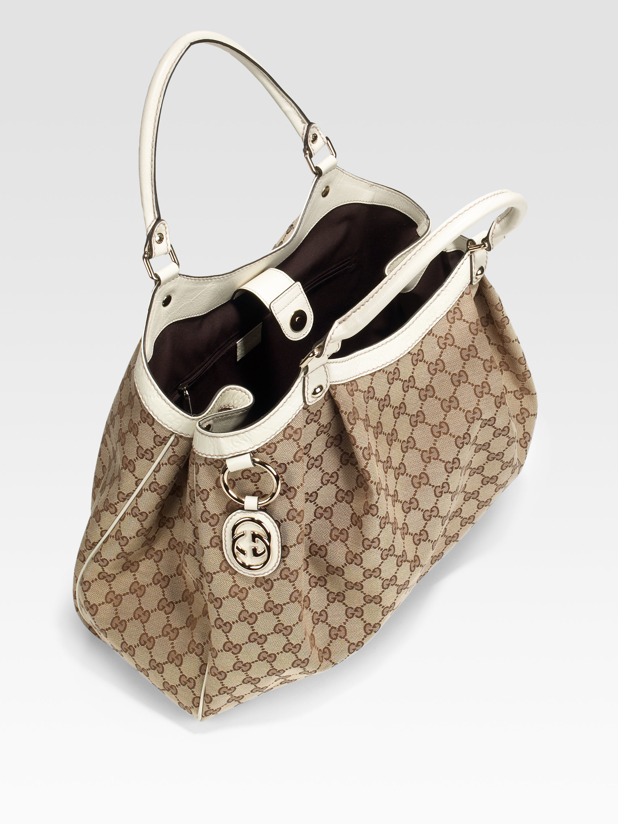 Gucci Sukey Large Tote in Brown - Lyst