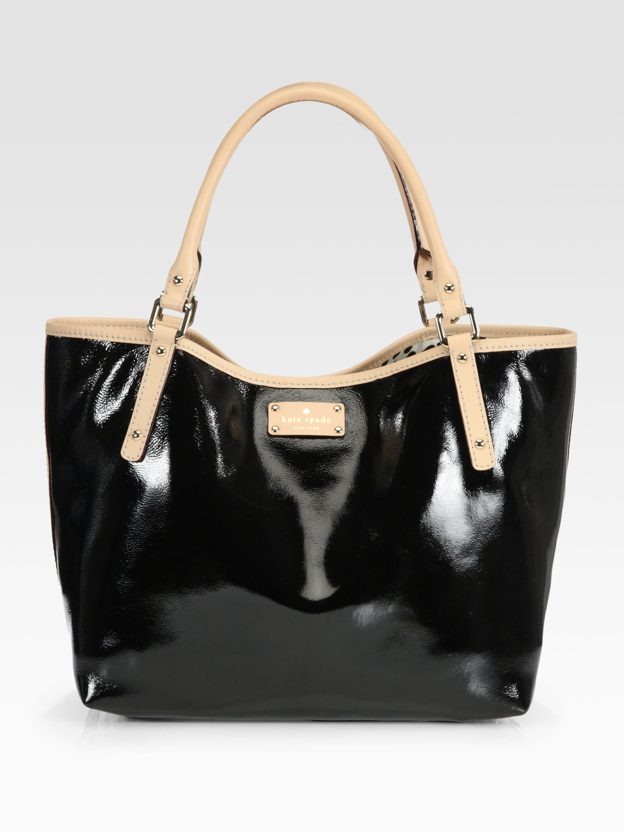 Kate Spade Sophie Easttowest Patent Leather Tote in Black | Lyst