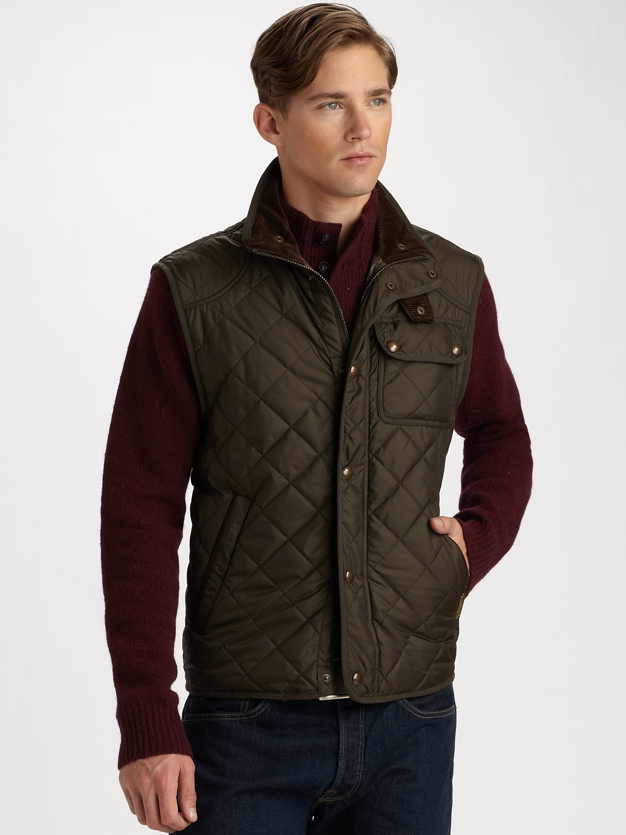 polo quilted vest