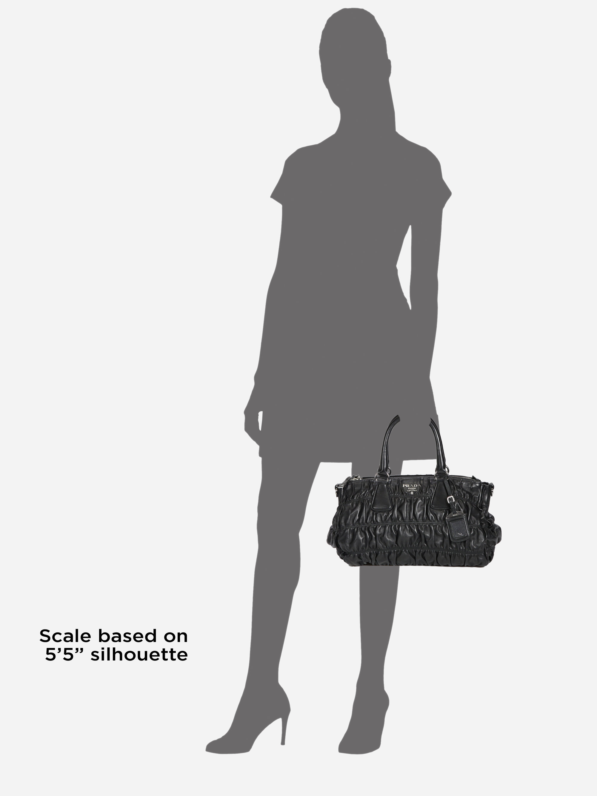 prada tan bags - Prada Nappa Gaufre Ruched Leather Tote in Black | Lyst