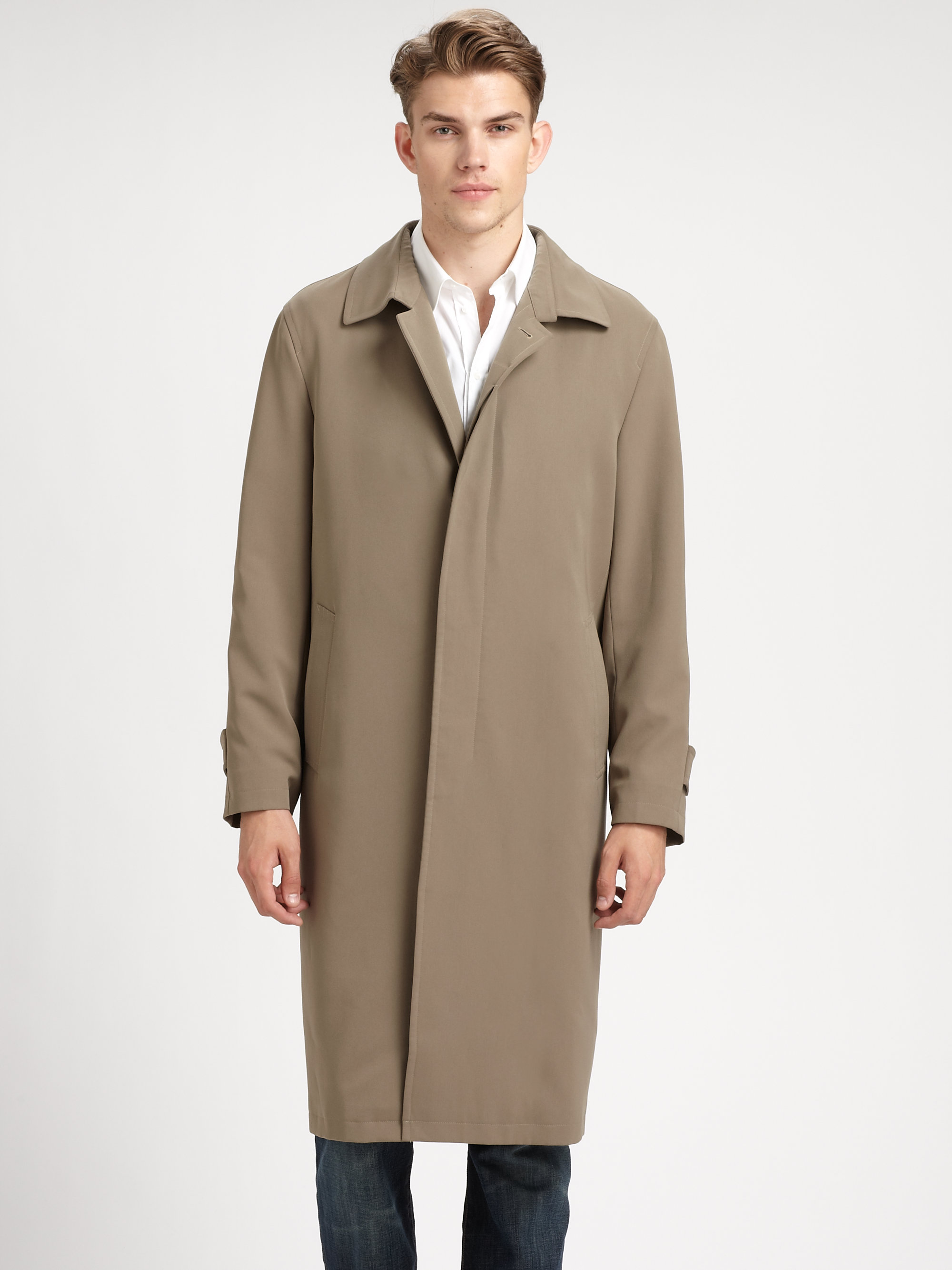 raglan sleeve coat men's