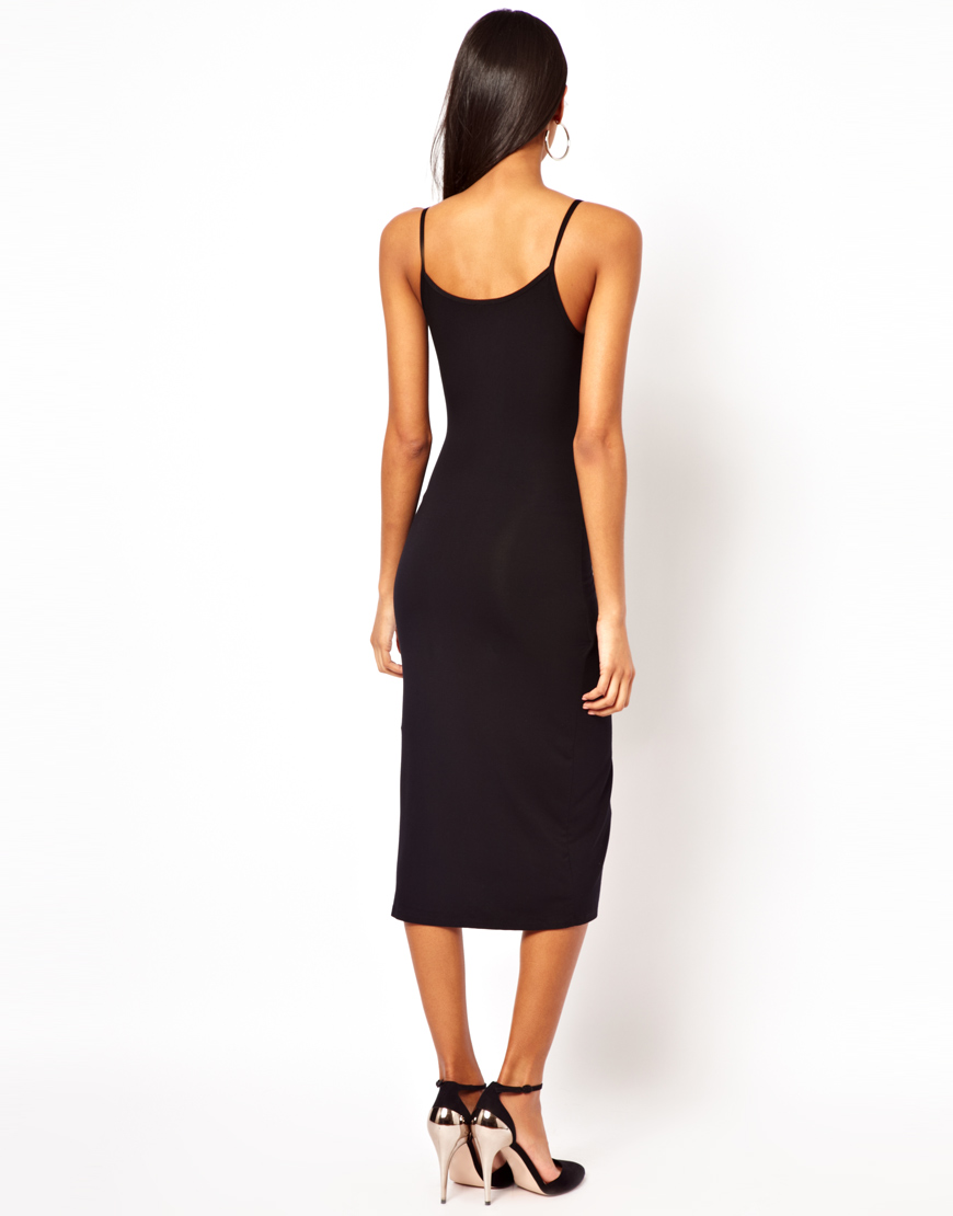 midi cami bodycon dress