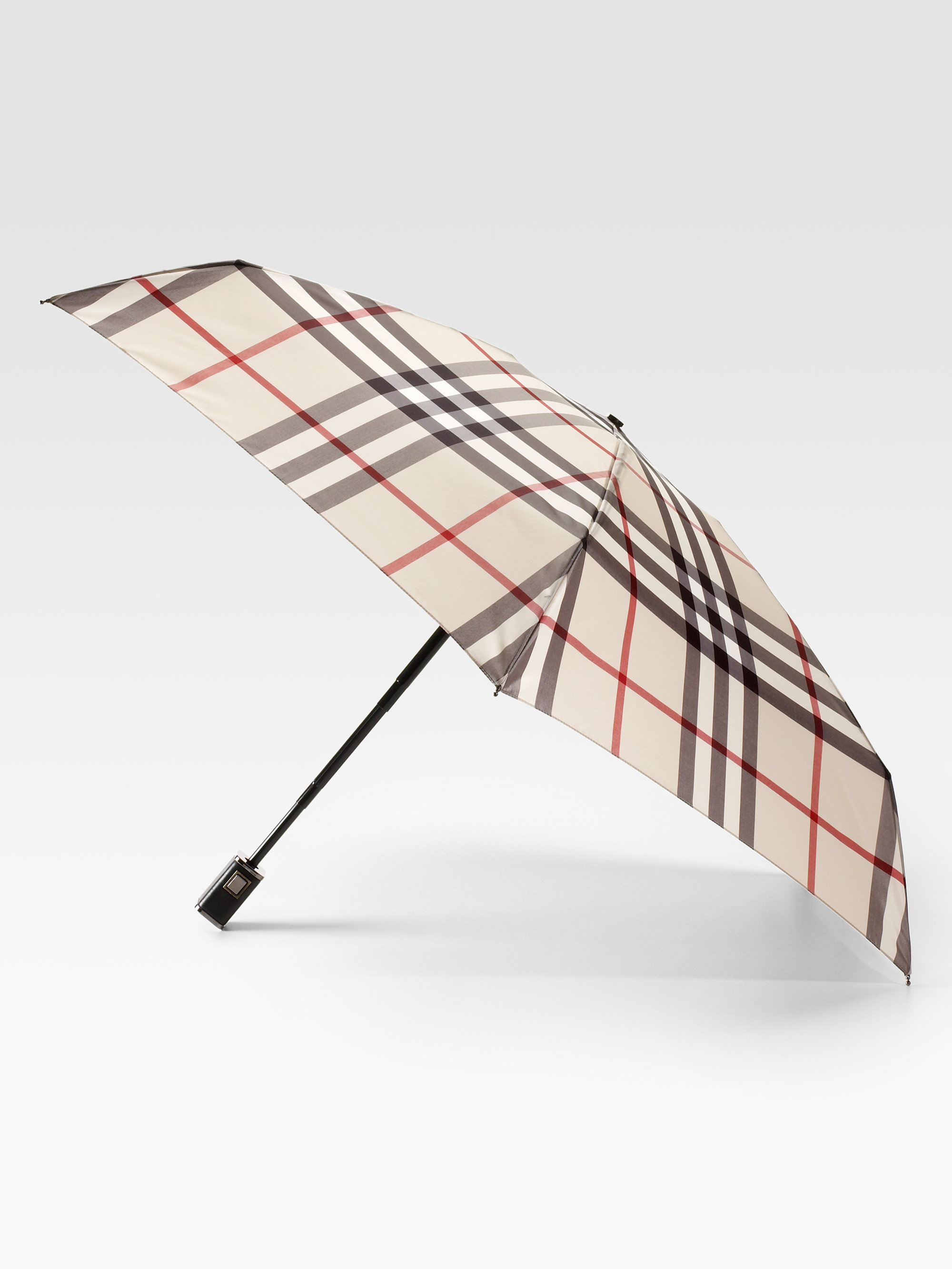Burberry Automatic Check Umbrella Lyst
