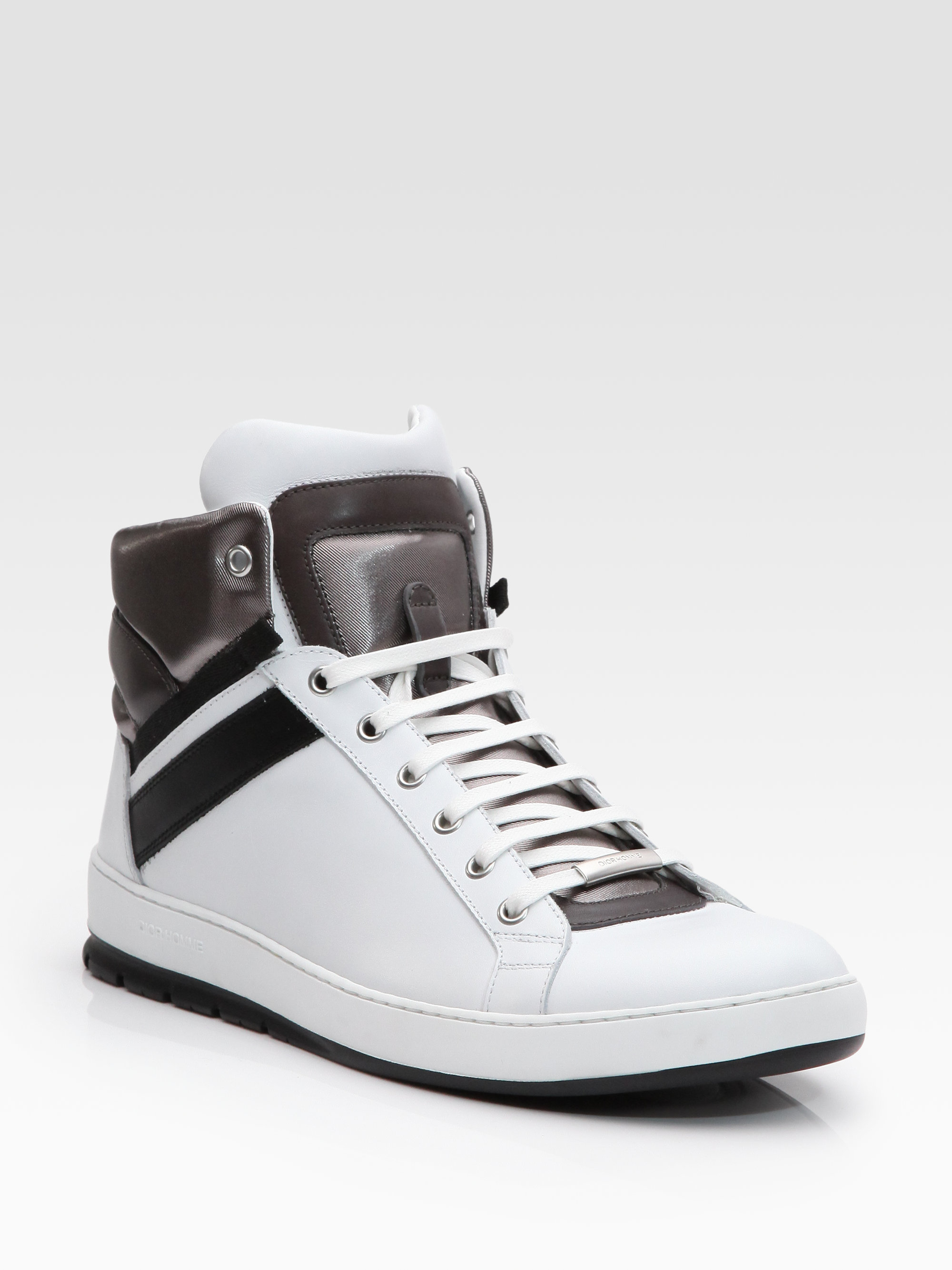 Dior Homme Hightop Sneakers in White 