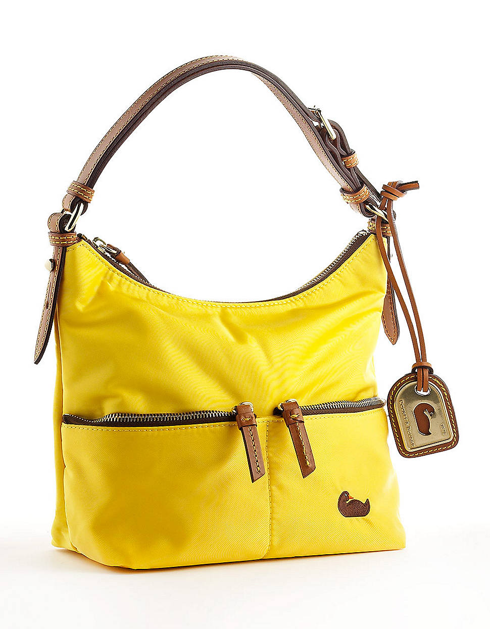 Dooney & Bourke Nylon Small Zipper Sac Bag in Yellow - Lyst