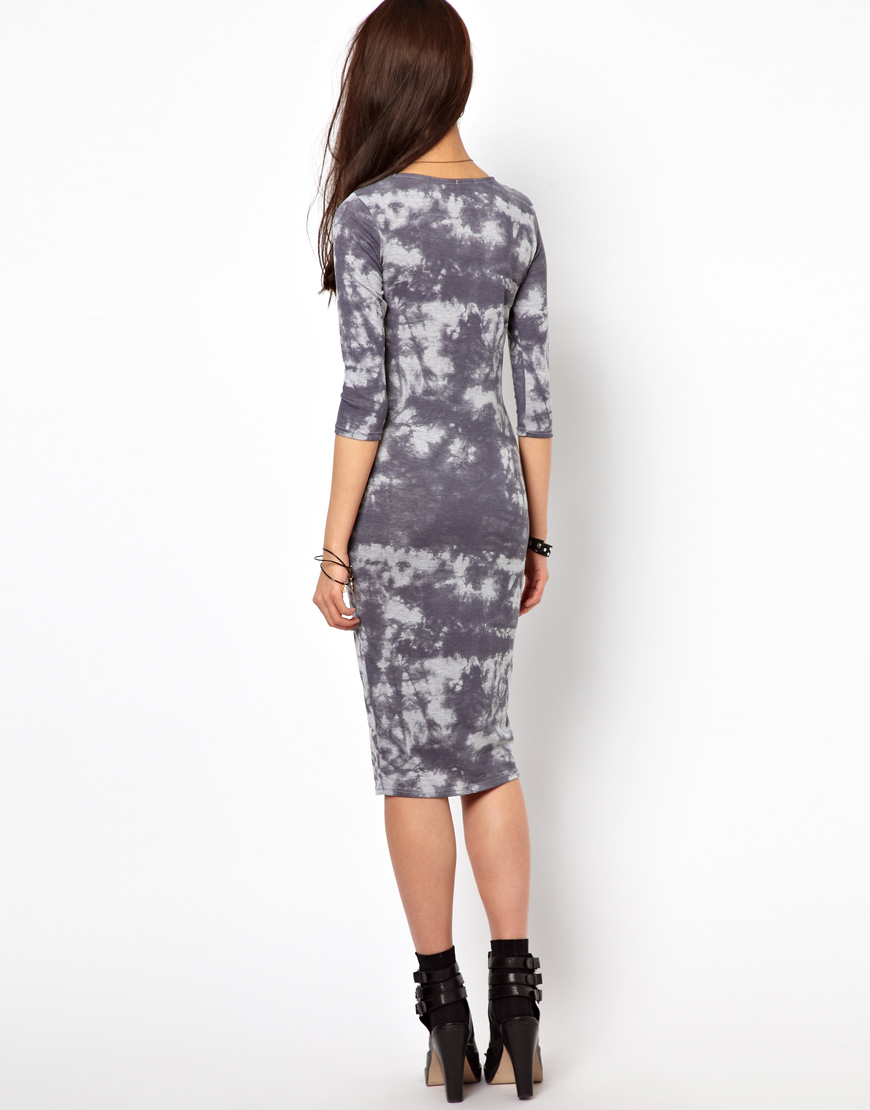 river island blue tie dye dress