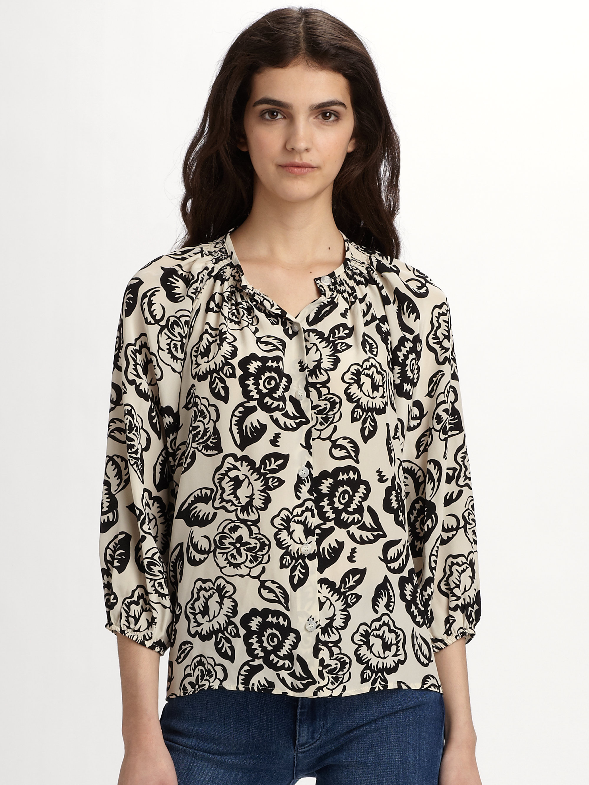 Tucker silk blouse Clearance