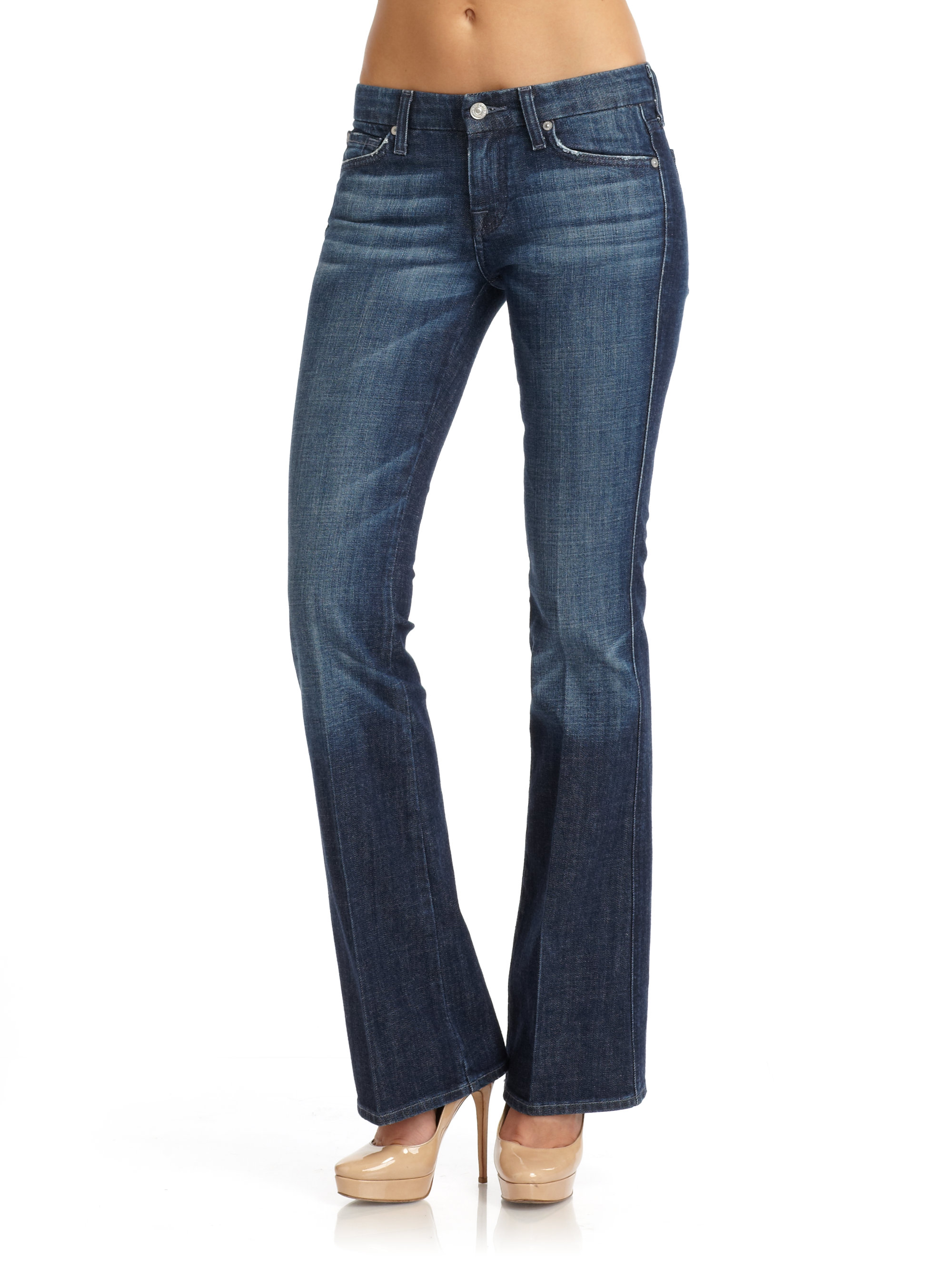 7 For All Mankind Faded A Pocket Jeans in Blue (dark new york) | Lyst