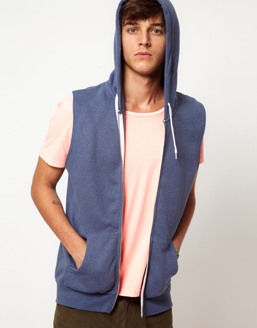 asos sleeveless hoodie