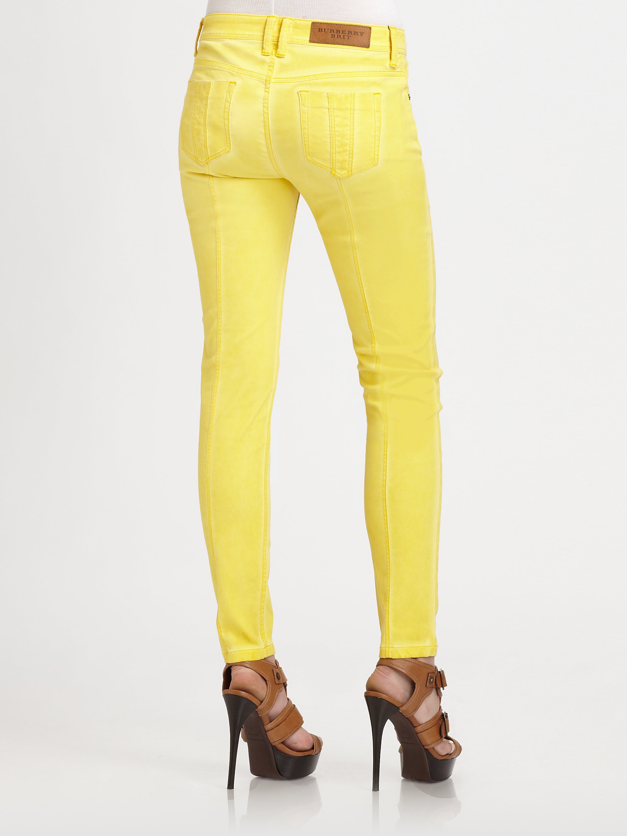 burberry jeans yellow
