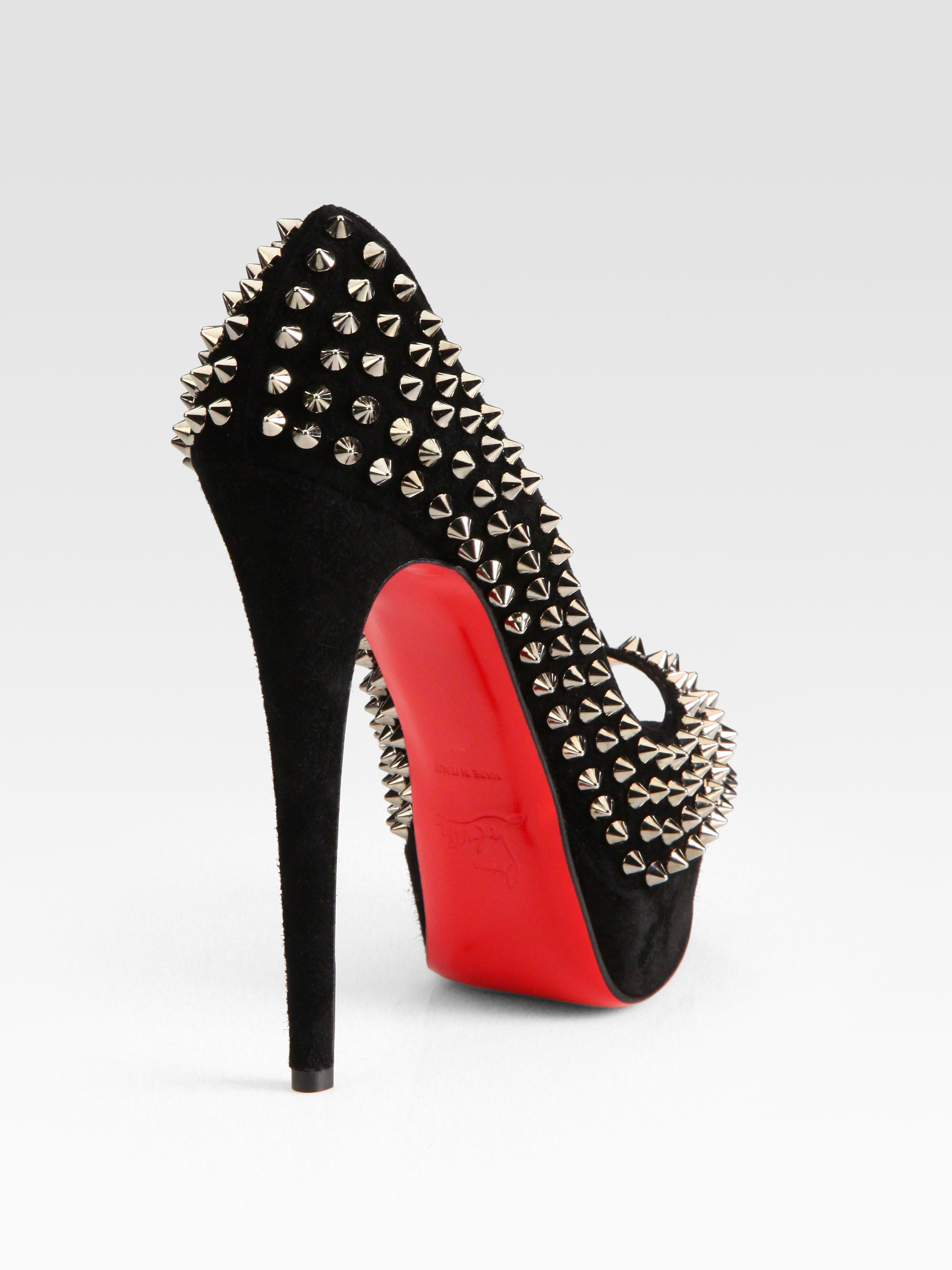Christian Louboutin Luciana 120 Cutout Leather Pumps in 
