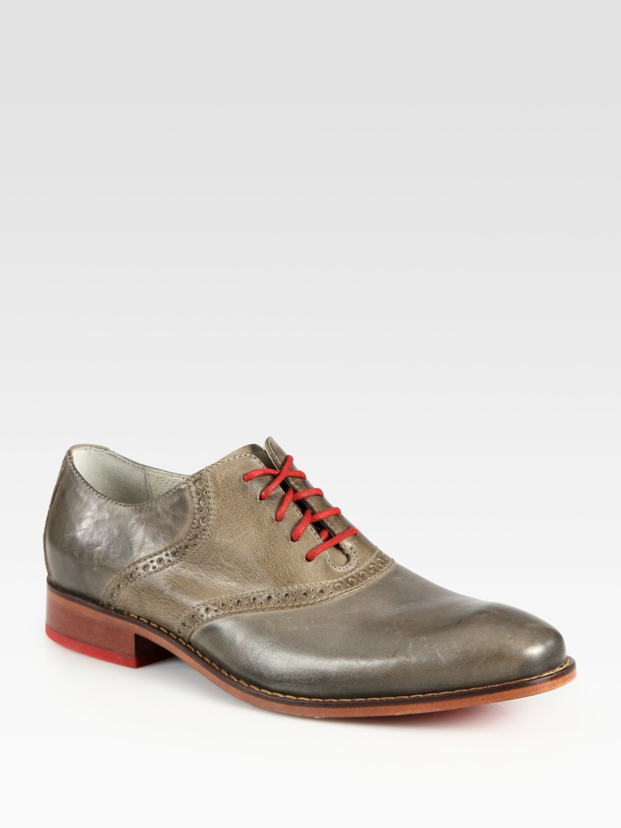 Lyst Cole Haan Air Colton Saddle Shoe in Gray for Men