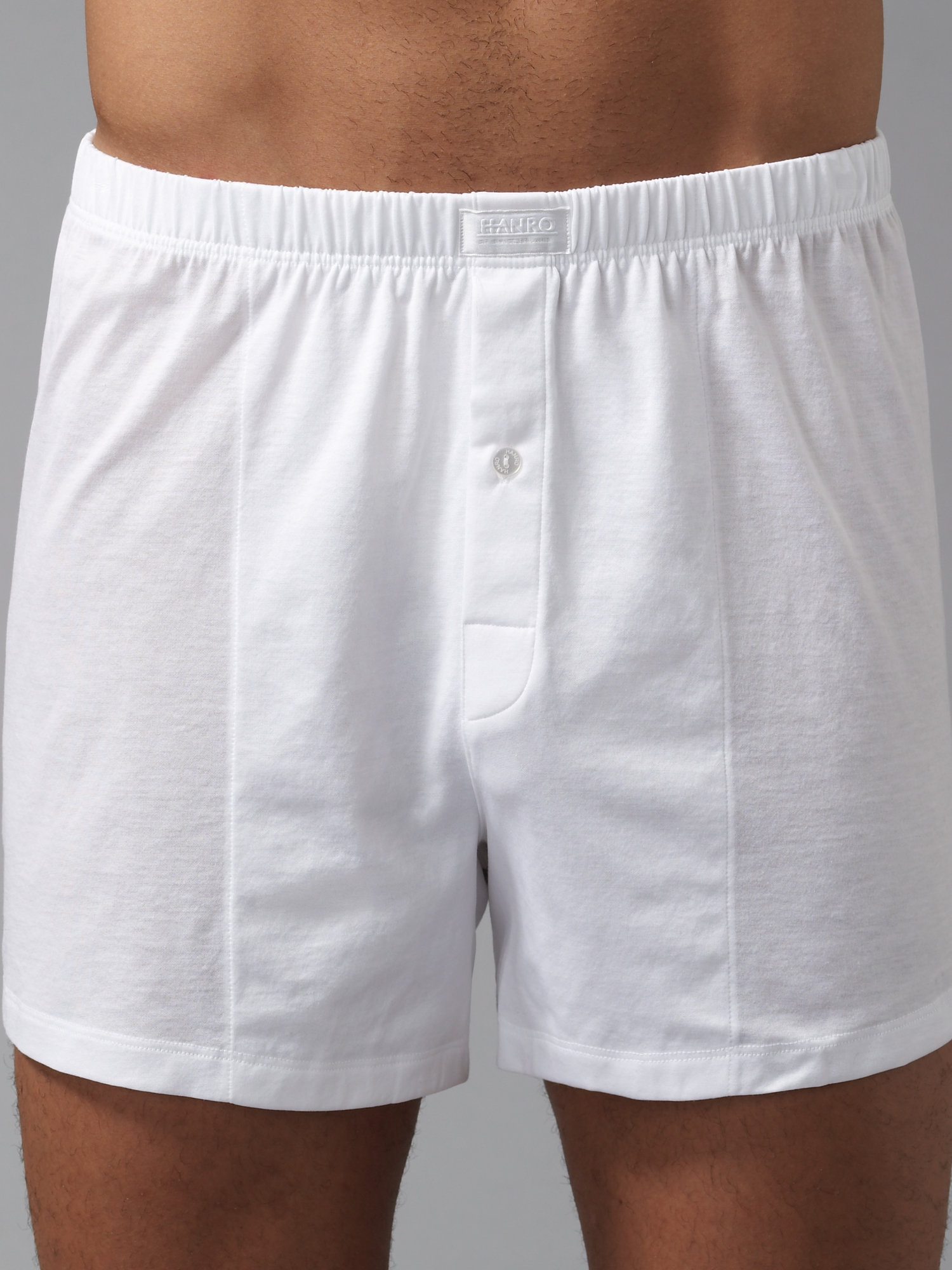 Hanro Cotton Jersey Boxers in White for Men | Lyst