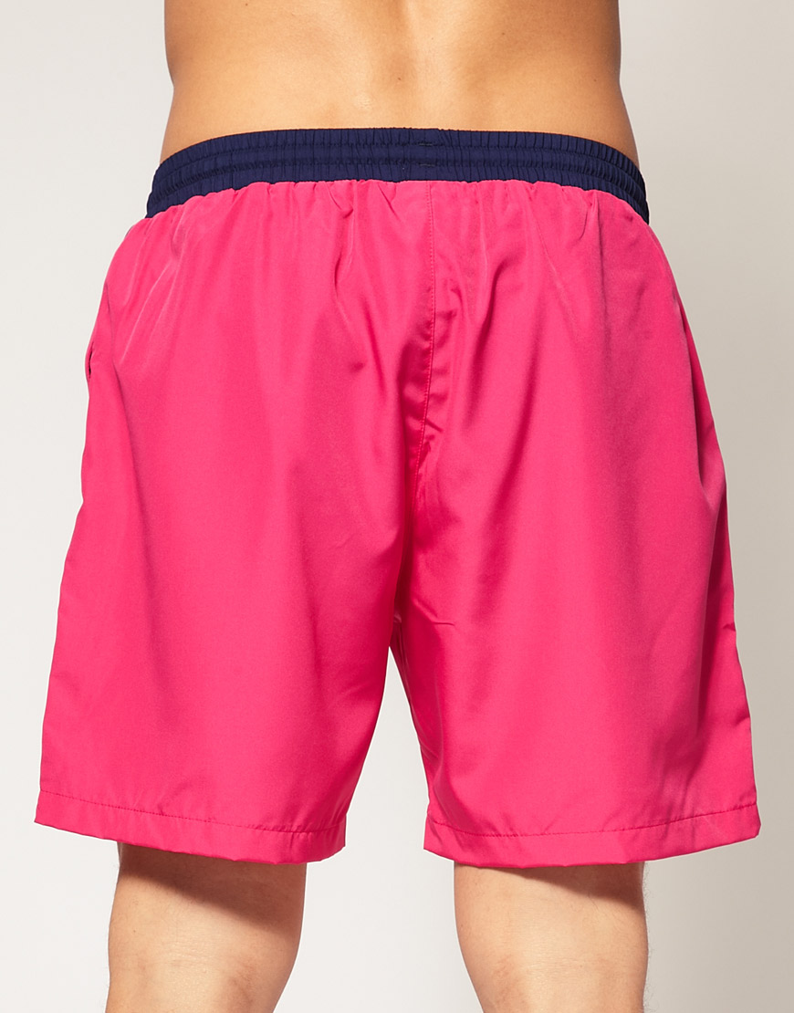 hugo boss shorts pink