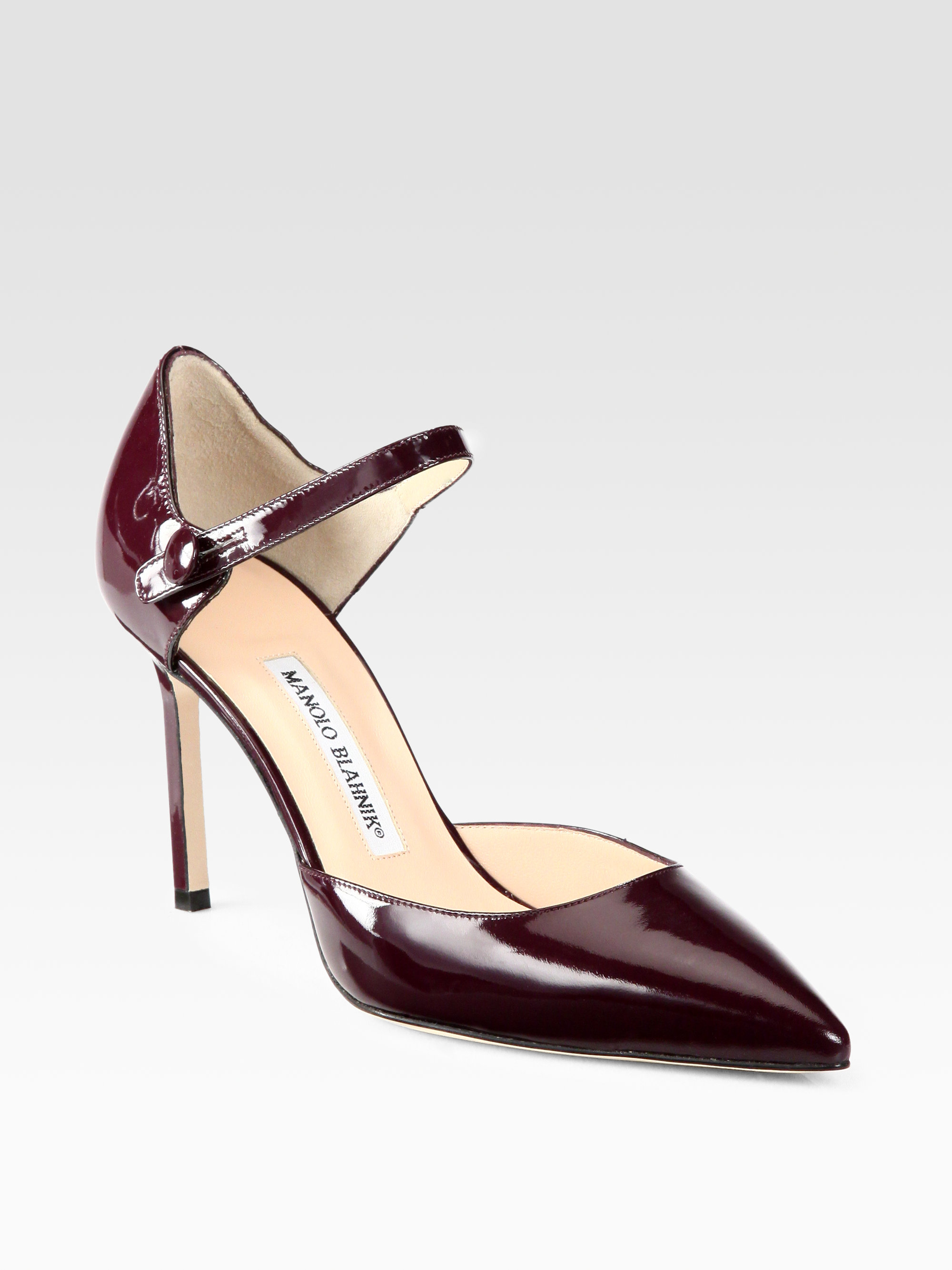burgundy patent pumps