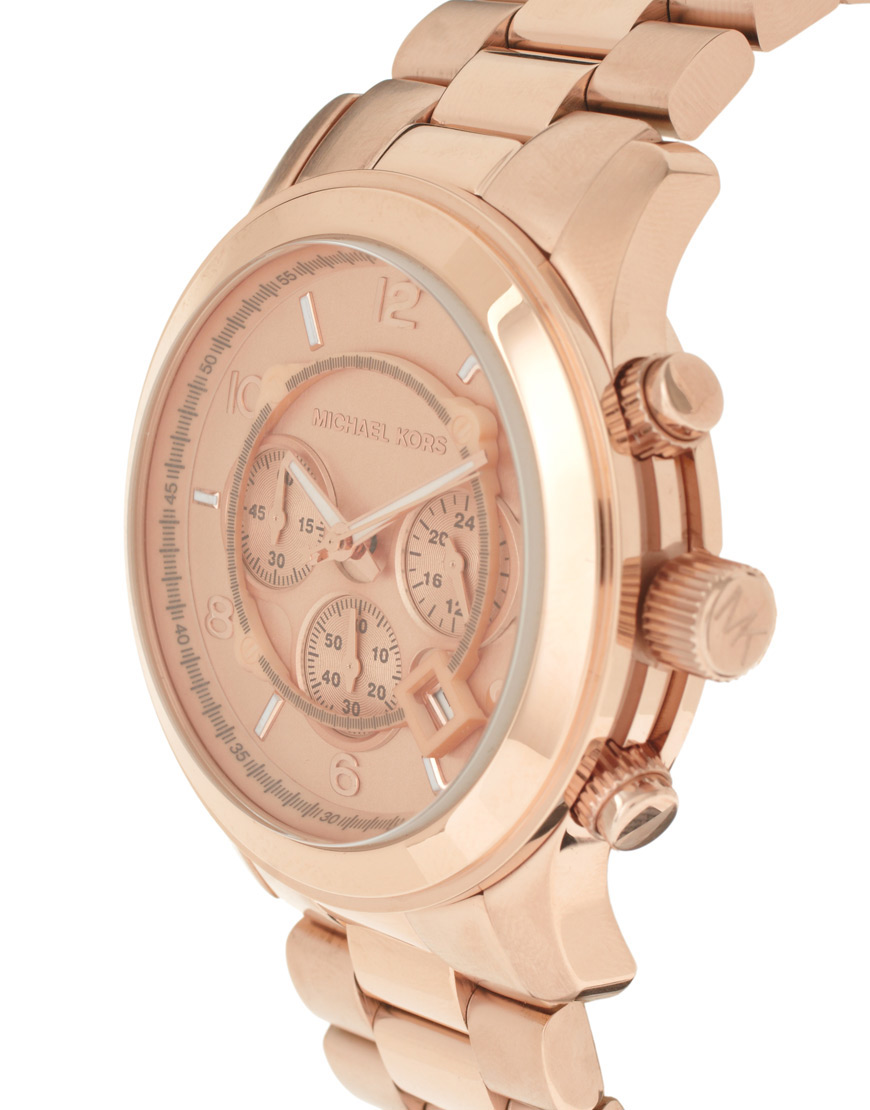 Michael Kors Rose Gold Watch in Metallic for Men | Lyst