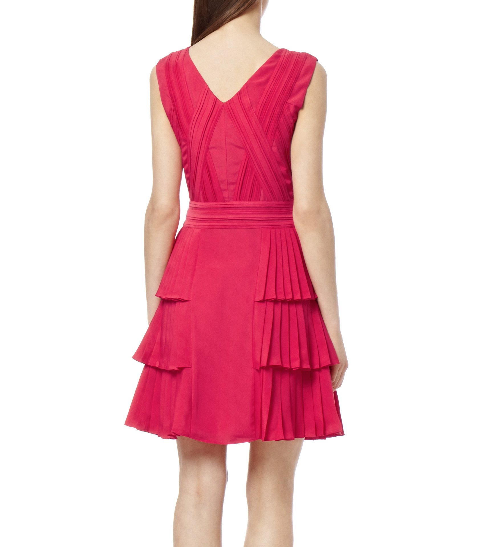 reiss pleated dress