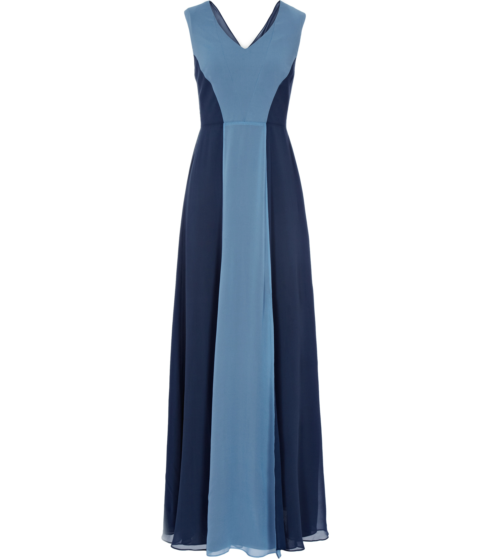 Reiss Alla Colour Block Maxi Dress in Indigo (Blue) - Lyst
