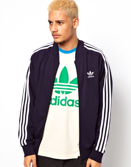Adidas Superstar Track Jacket in Blue for Men (navy) | Lyst