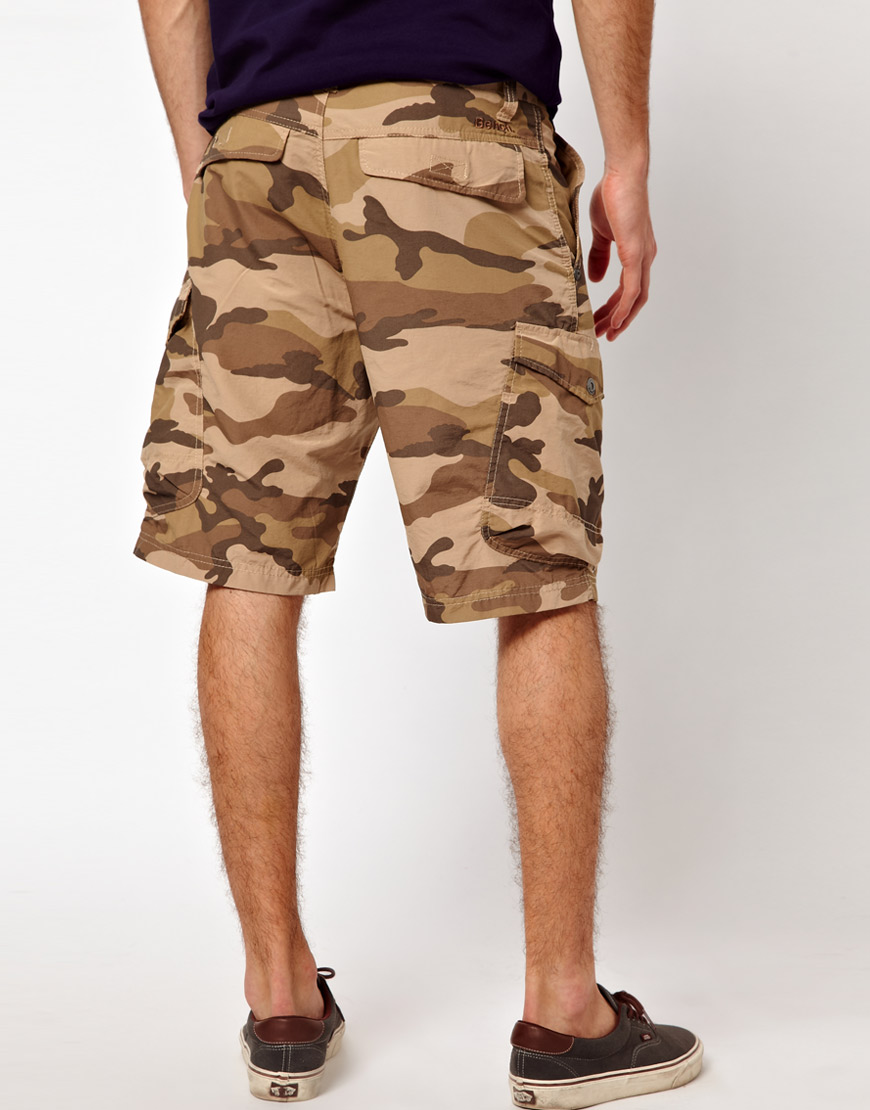 Lyst - Bench Camo Cargo Short in Natural for Men