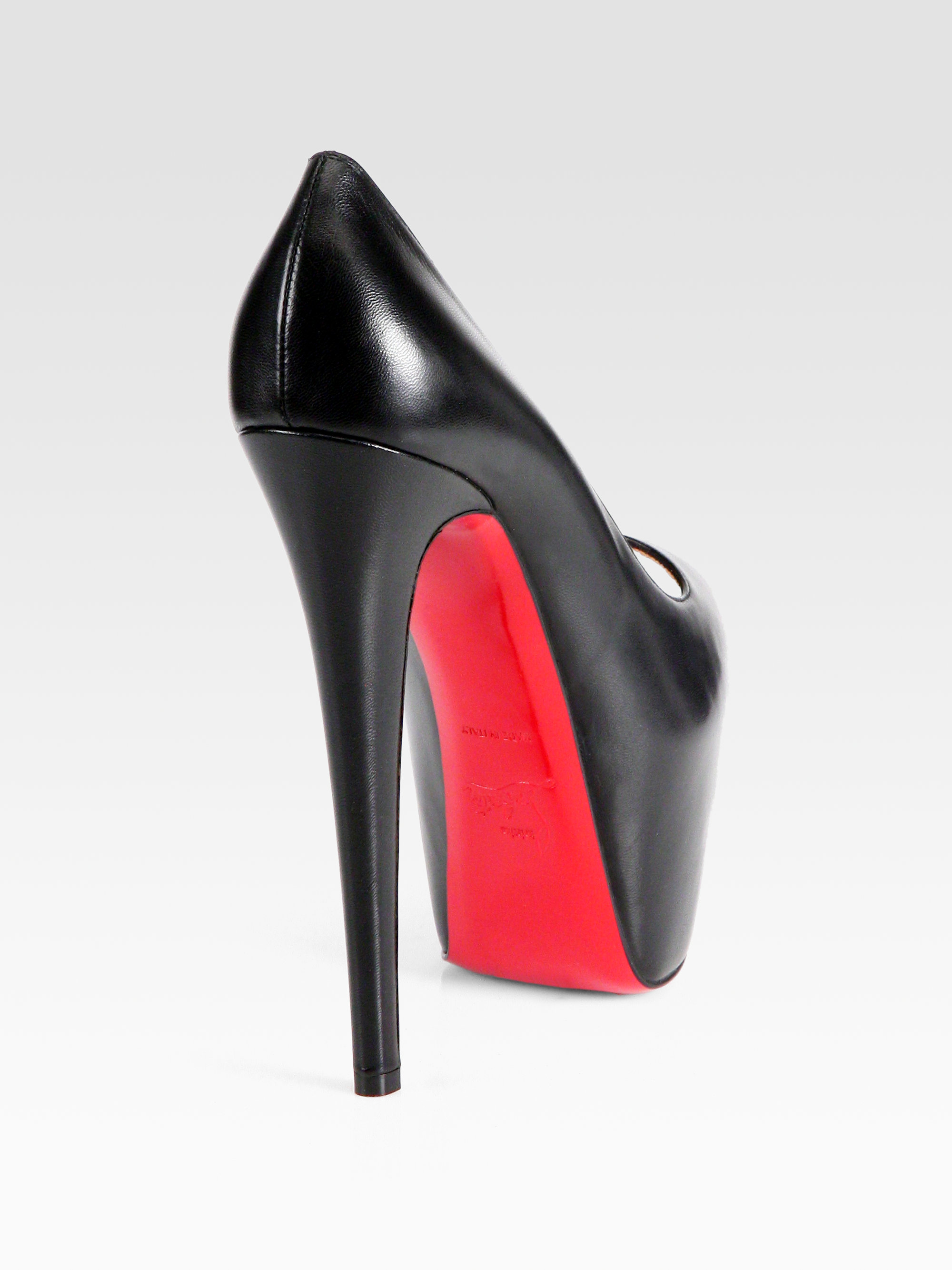 christian louboutin black platform
