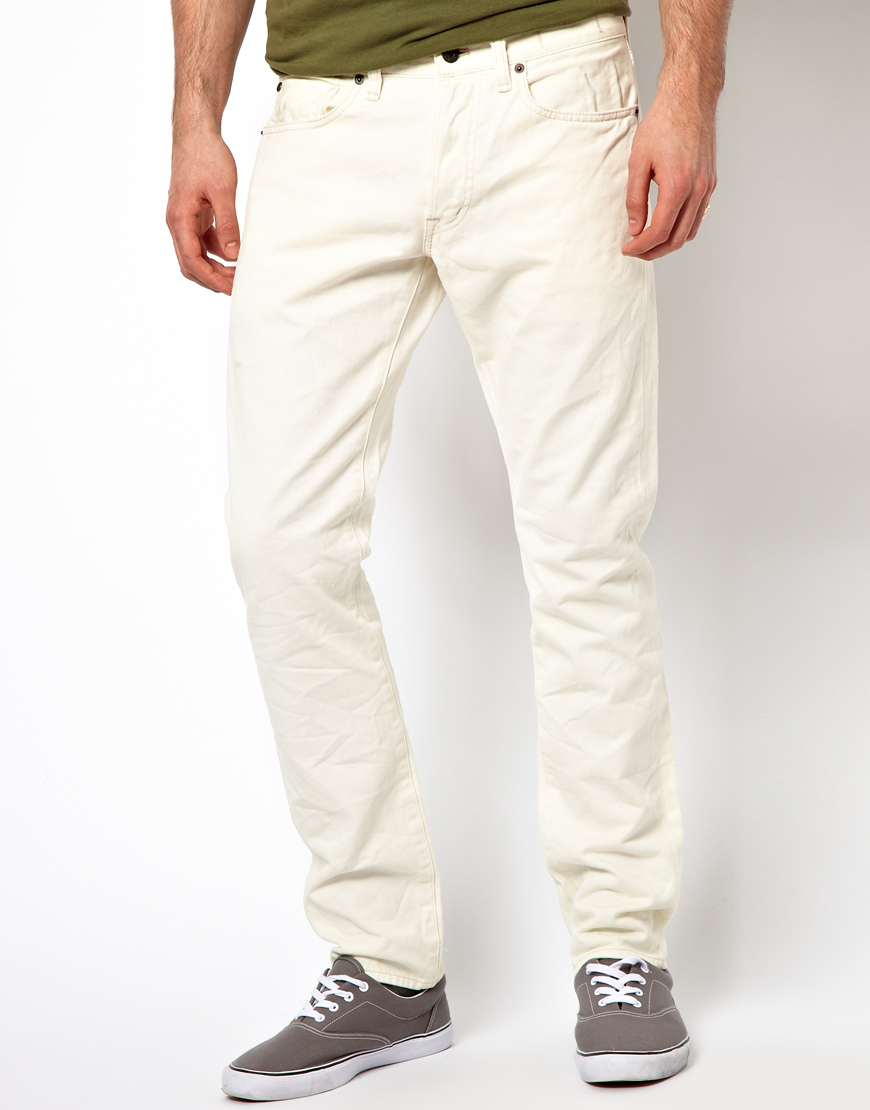 Ralph Lauren Slim Jeans in Off White for Men | Lyst
