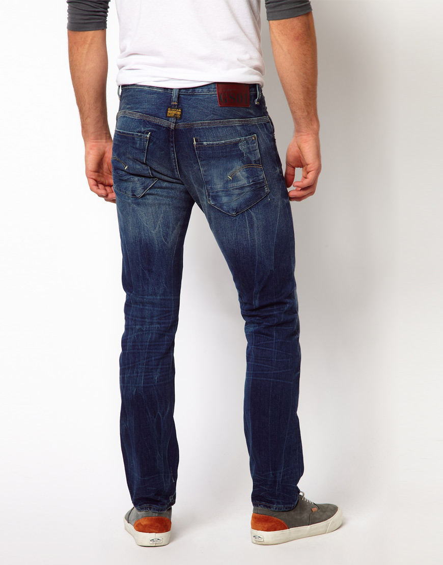 G-Star RAW New Radar Slim Medium Aged Jeans in Blue for Men - Lyst