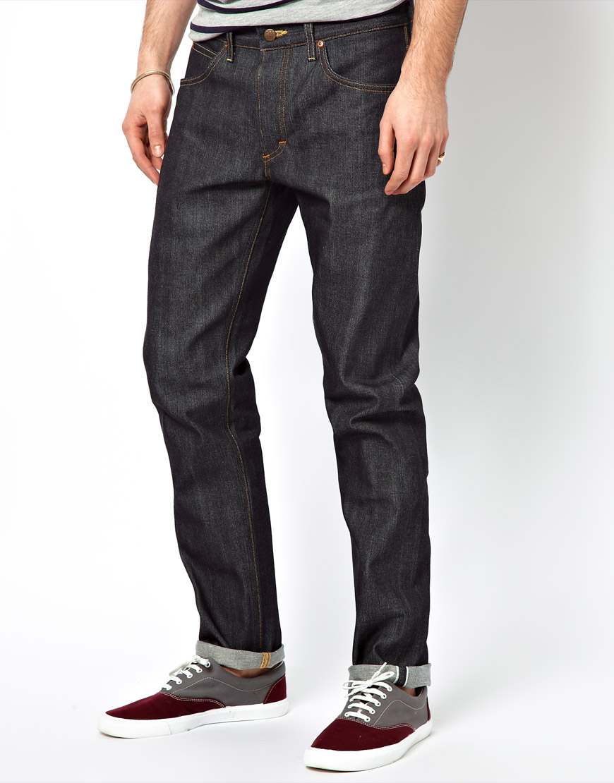 Lee Jeans Lee 101 S Jeans Slim Fit Kaihara Blue Selvage Dry Denim for ...