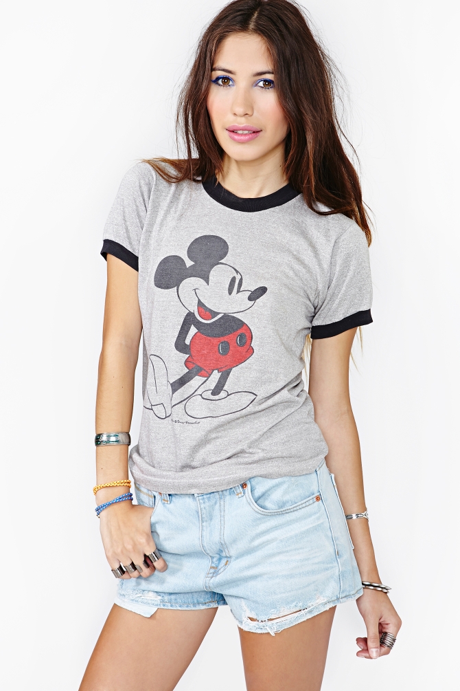 mickey mouse ringer tee