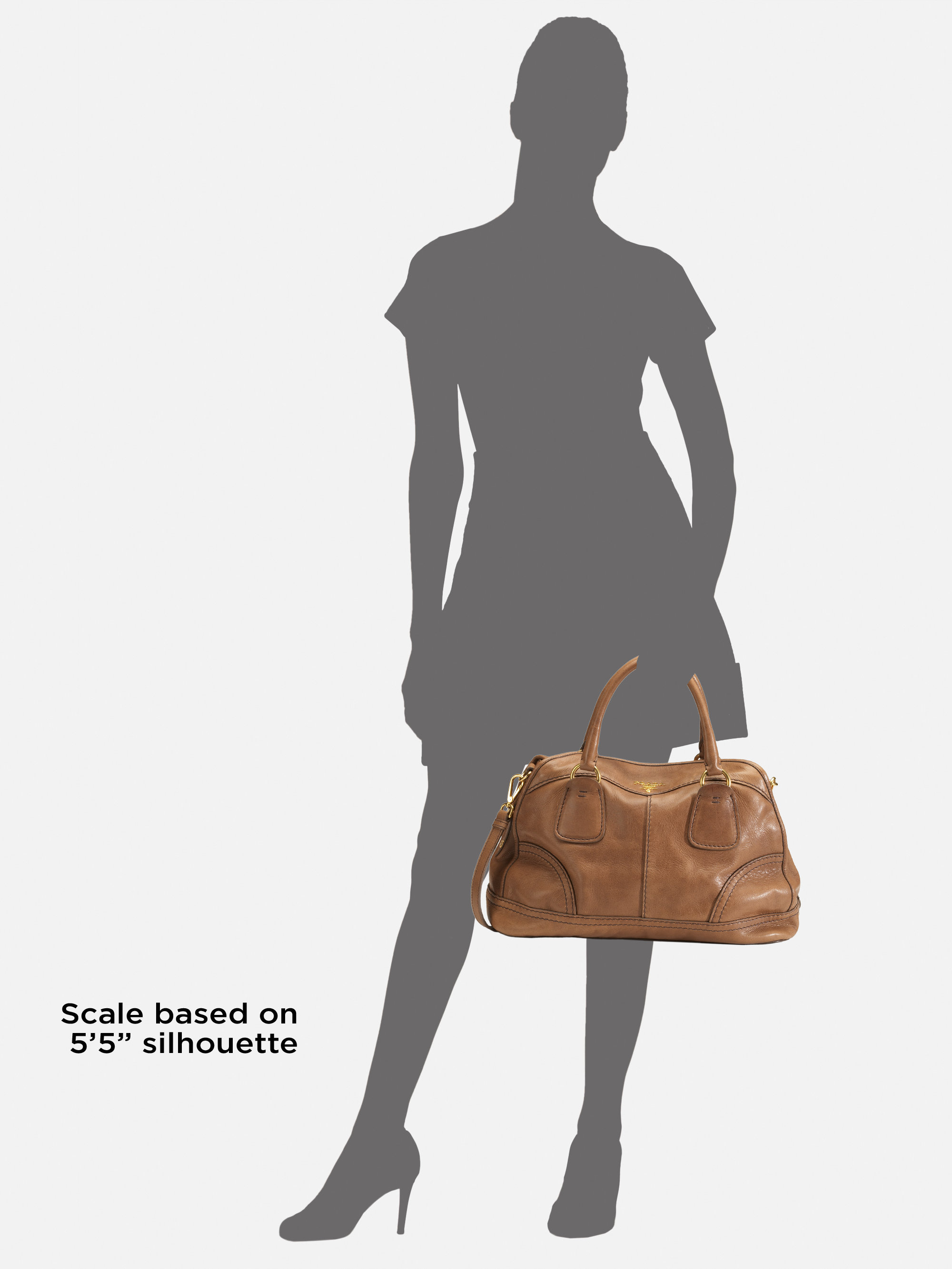 Prada Cervo Shine Bowler in Brown (black) | Lyst