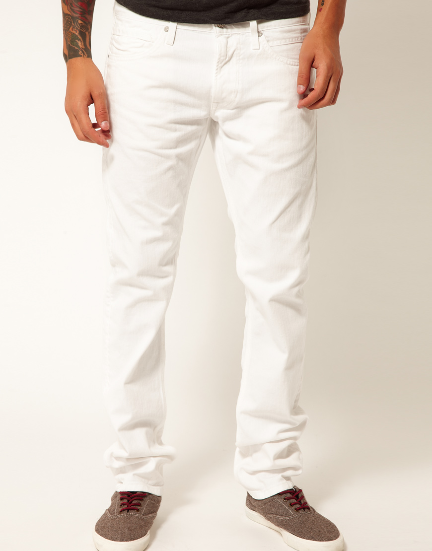 replay jeans white