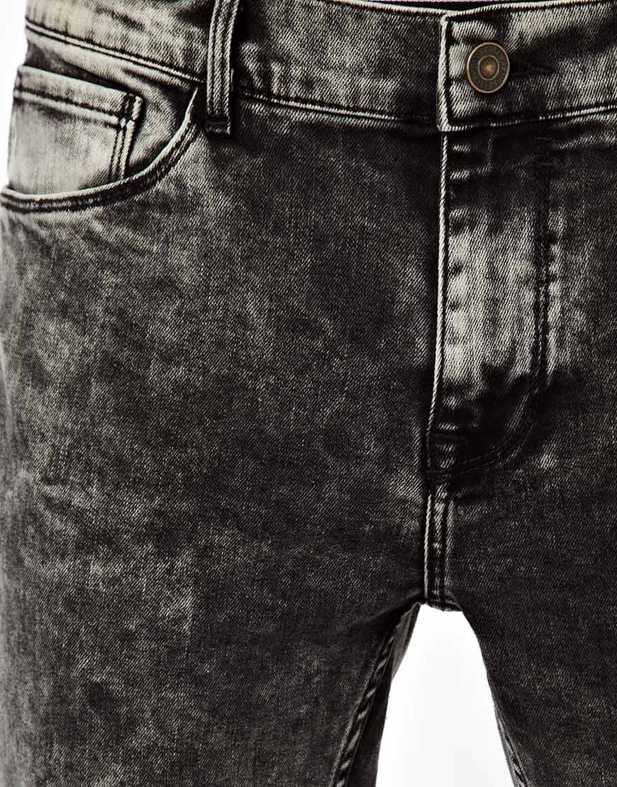 River Island Skinny Vinny Acid Wash Jeans in Black for Men | Lyst