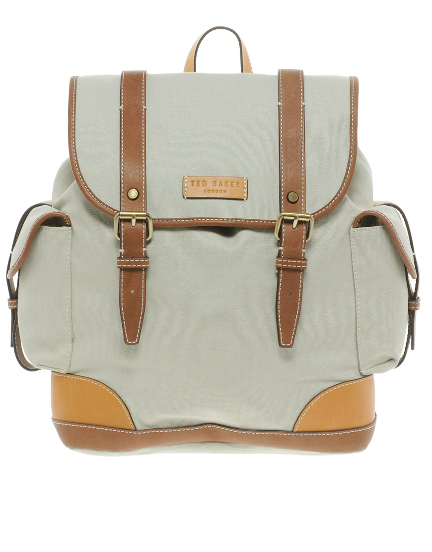 Ted Baker Backpack in Beige (Natural) for Men Lyst