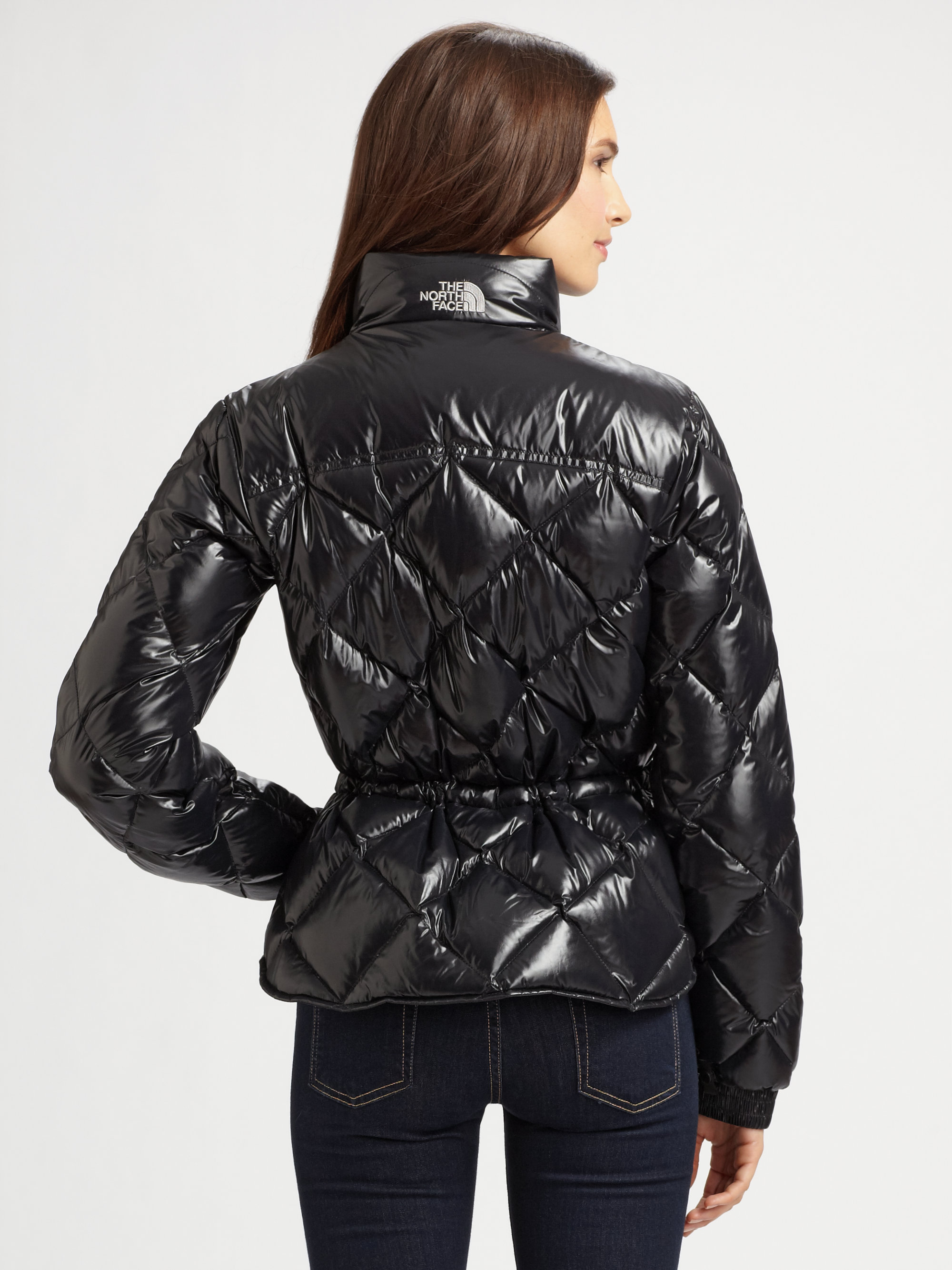 The North Face Quilted Puffer Jacket in Black - Lyst