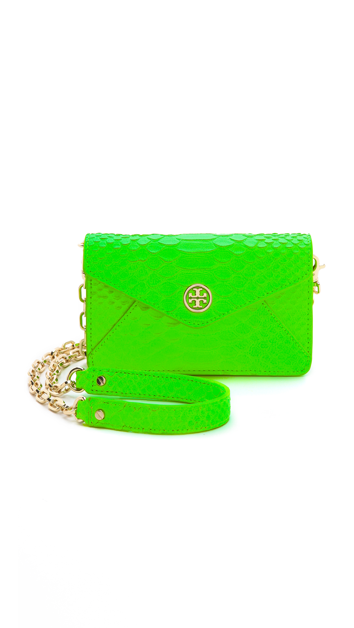 neon green cross body bag
