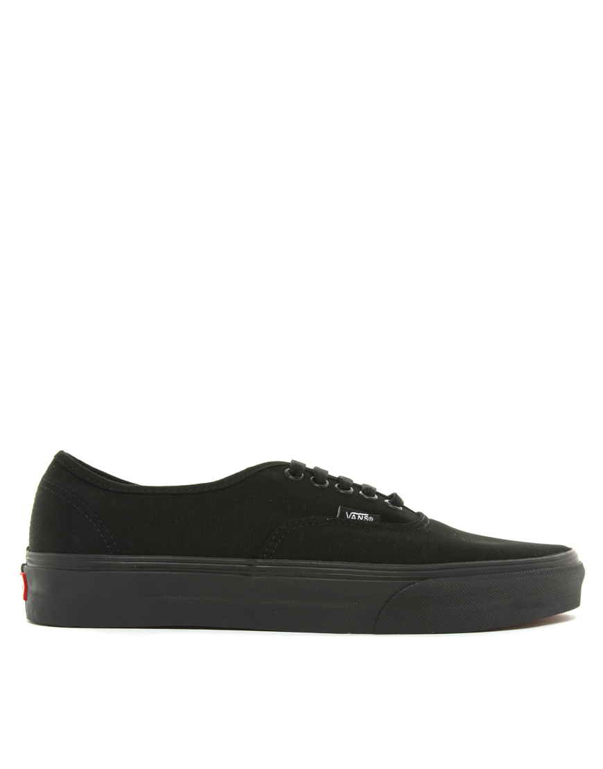 vans authentic trainers black
