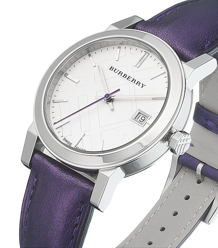 burberry watch purple