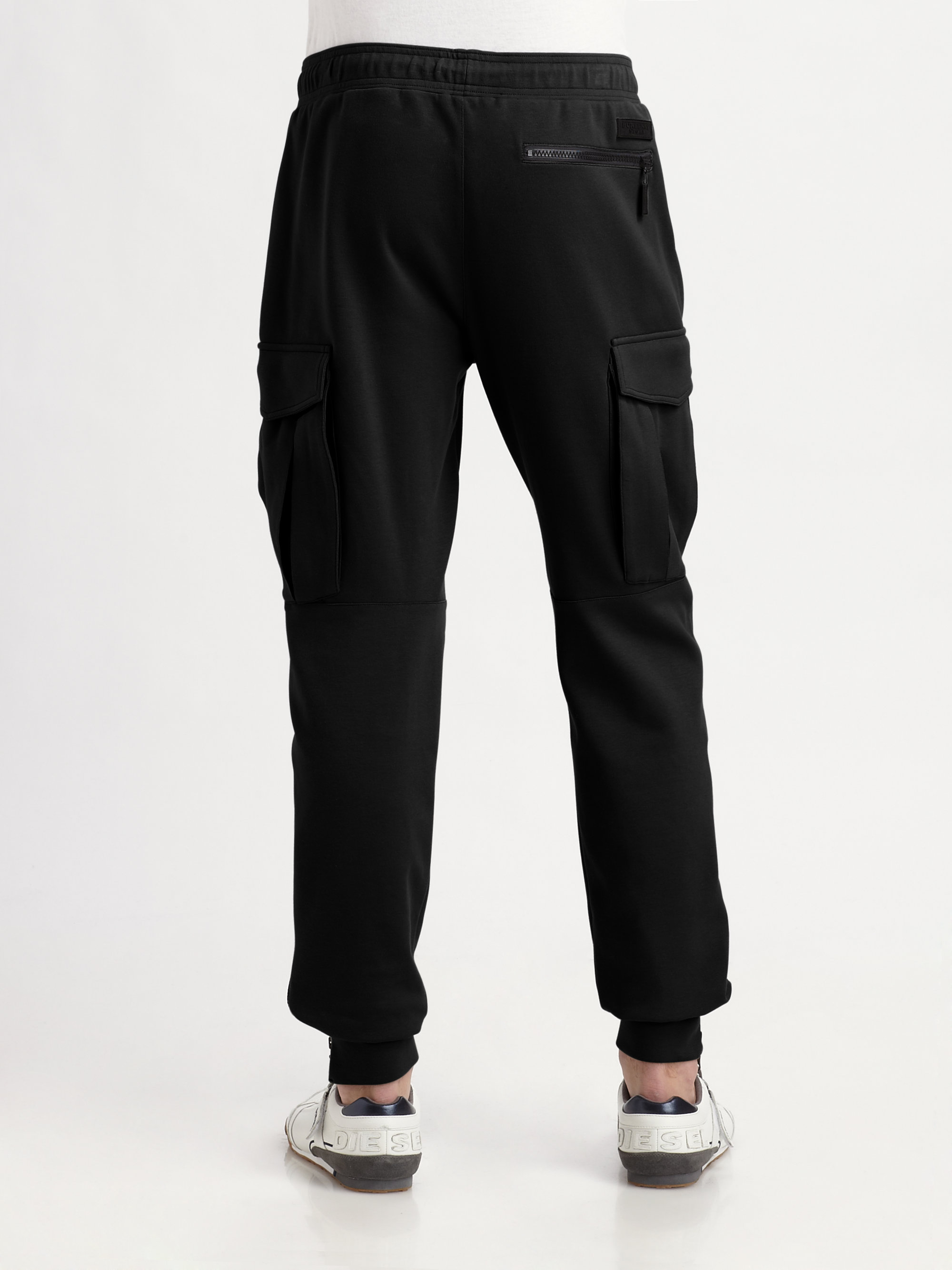 Lyst - Burberry Sport Drawstring Parachute Pants in Black for Men